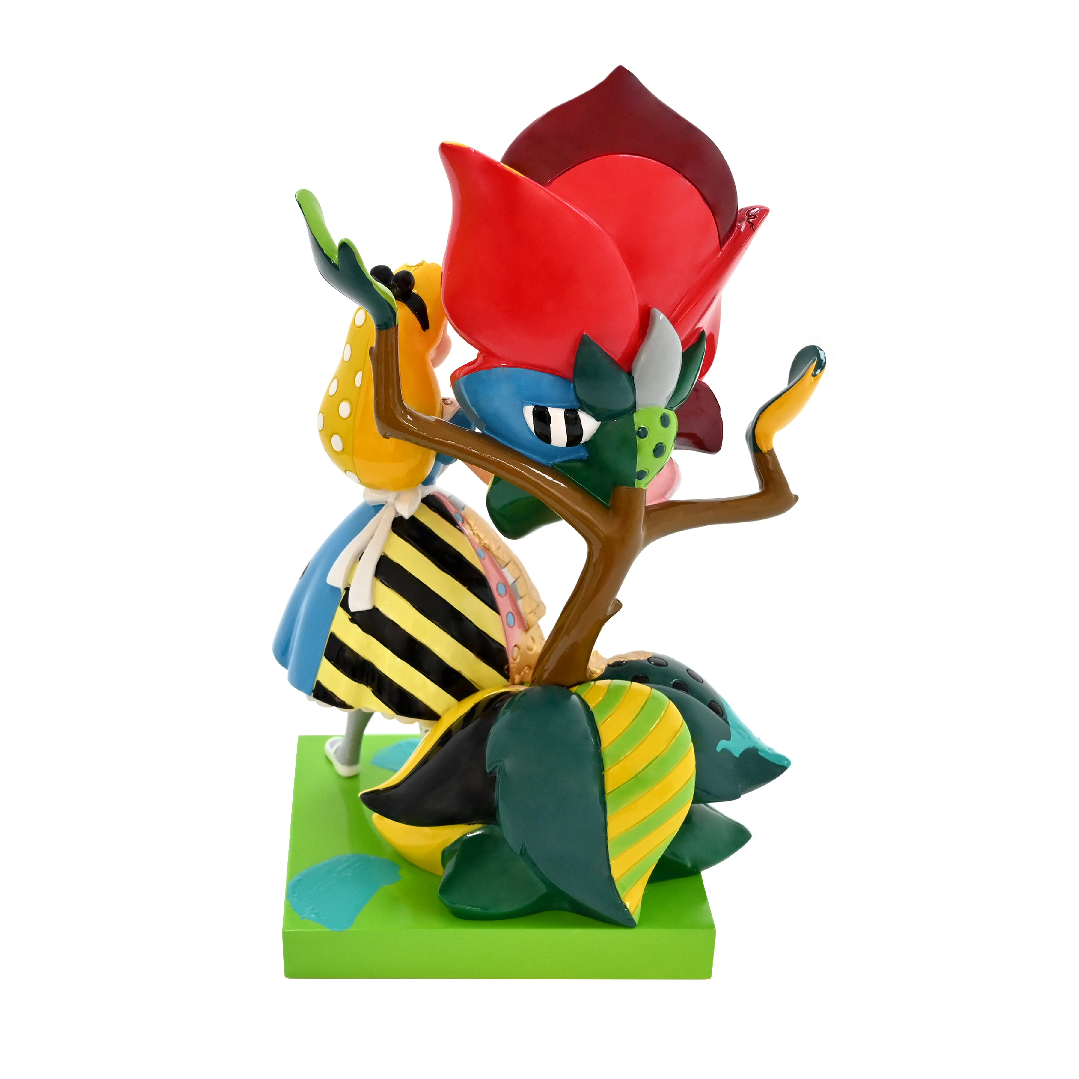 Alice With Flower - Disney By Britto - Original Touch Of Gold Sculpture - Image 4