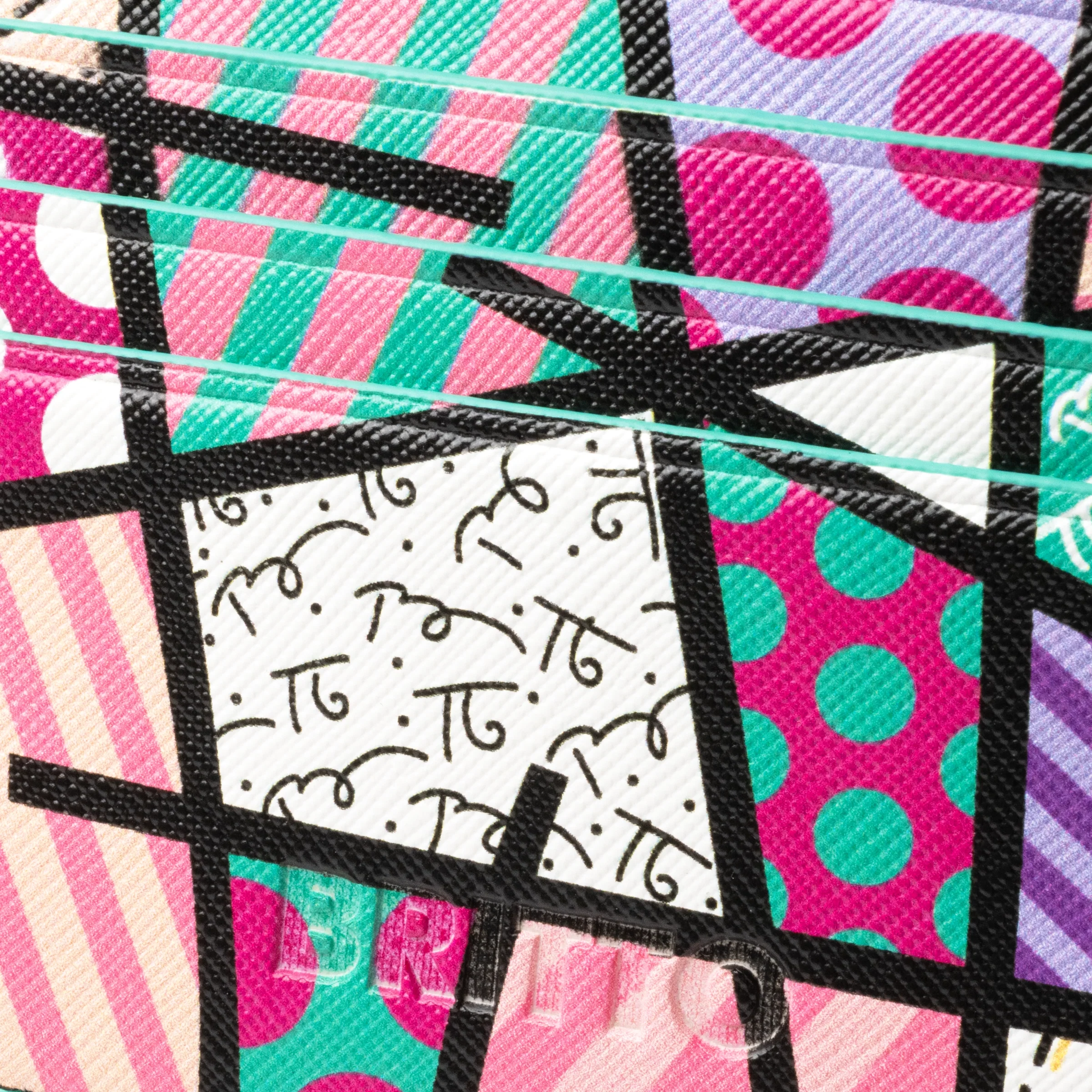 Pink Landscape Britto Eco Leather Card Holder - Image 4