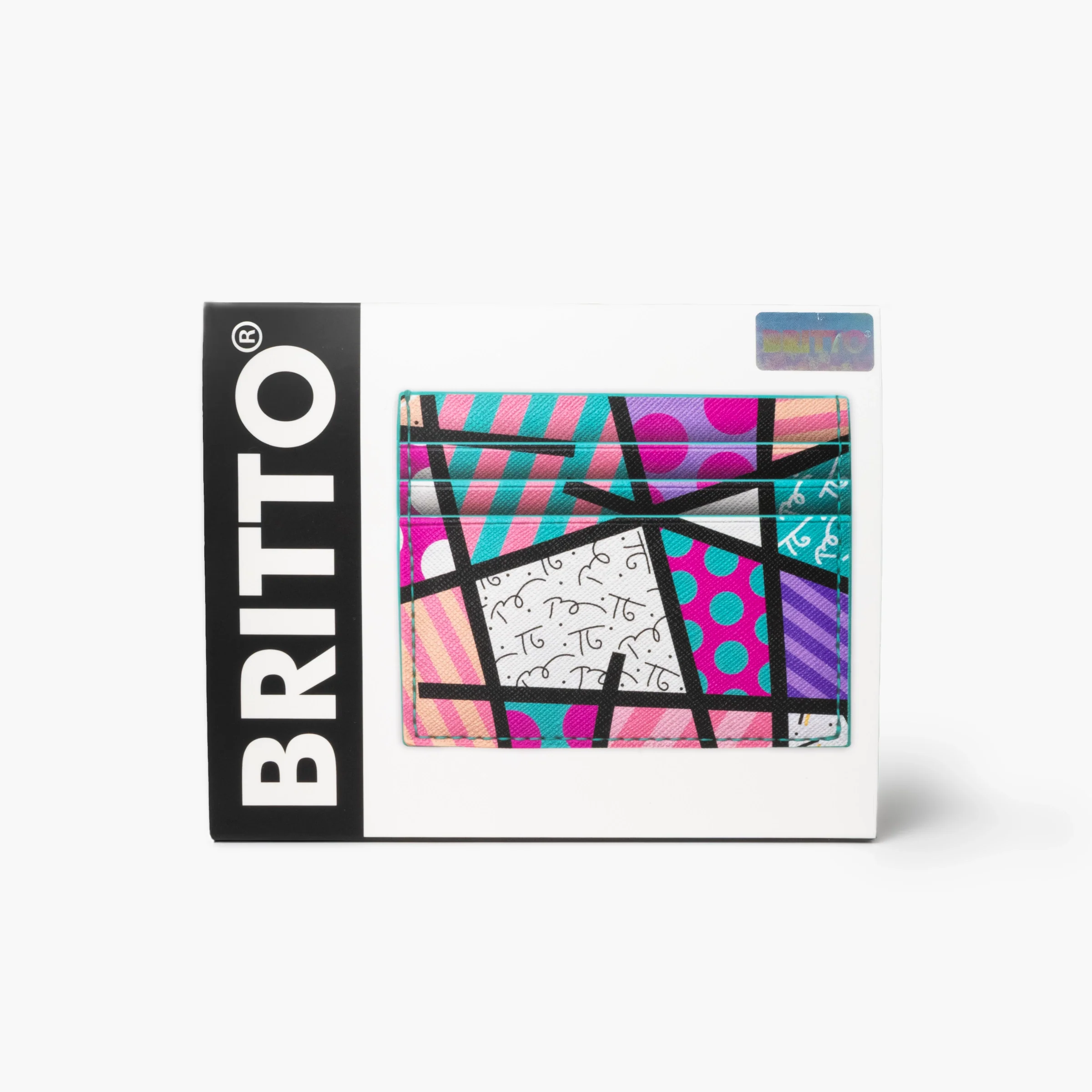 Pink Landscape Britto Eco Leather Card Holder - Image 6