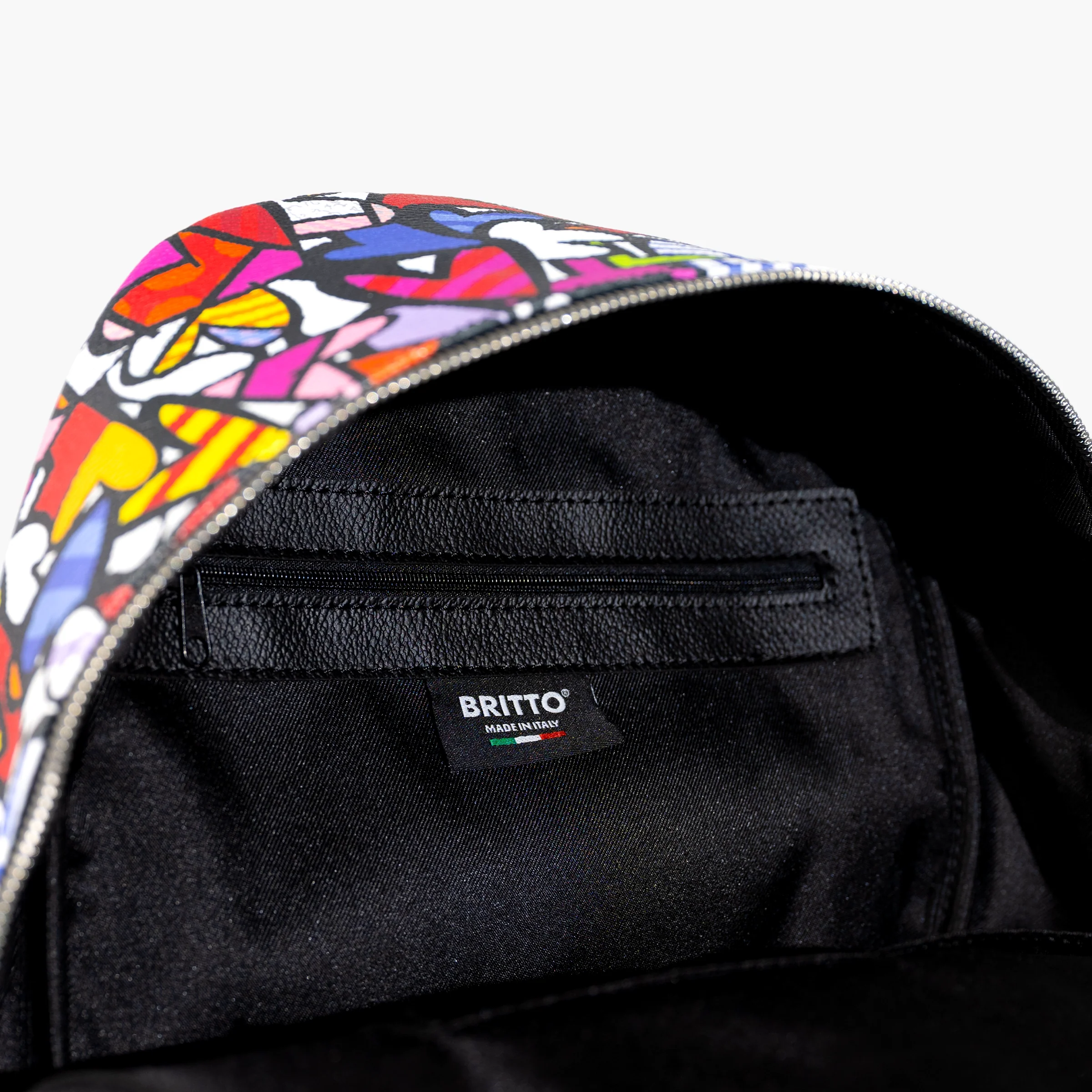 Alive Colorful Hearts Britto Eco Leather Small Backpack - Image 4
