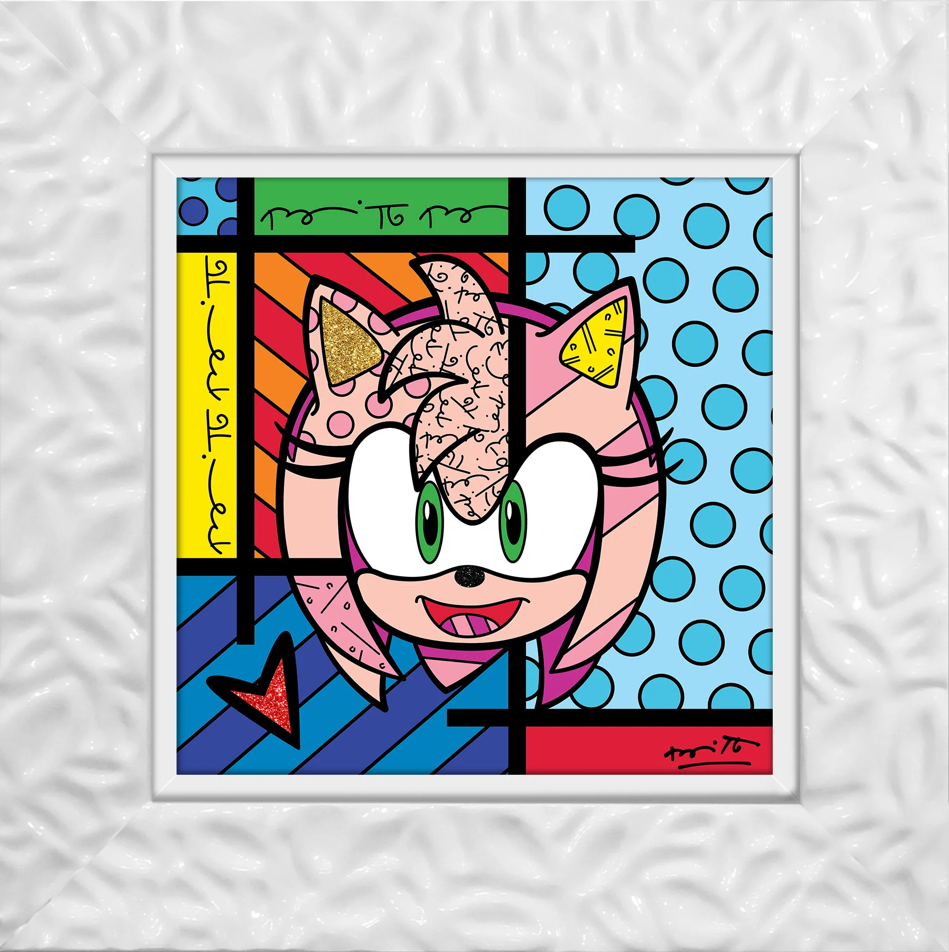 Amy Rose - Sega By Britto - Limited Edition Print - Image 10