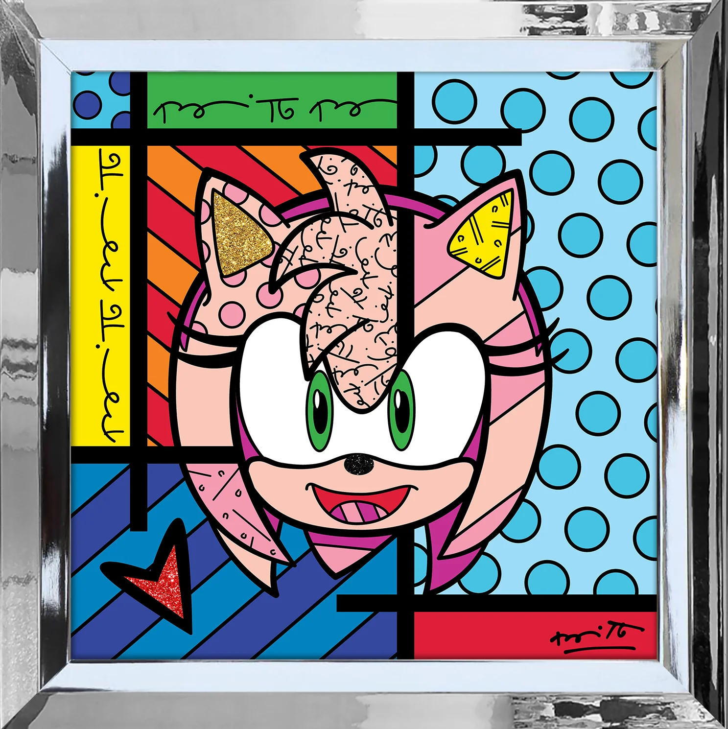 Amy Rose - Sega By Britto - Limited Edition Print - Image 11