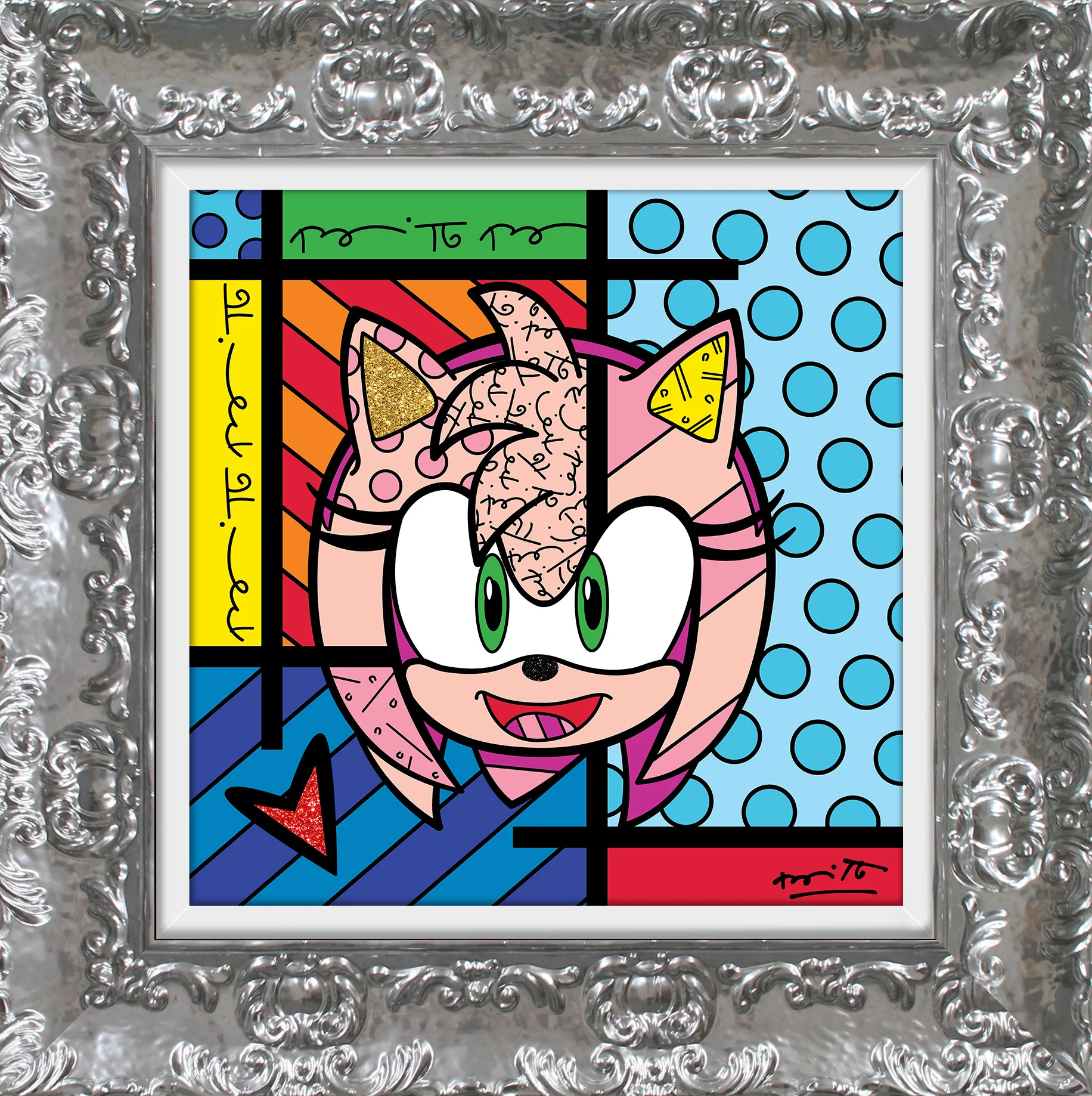 Amy Rose - Sega By Britto - Limited Edition Print - Image 12