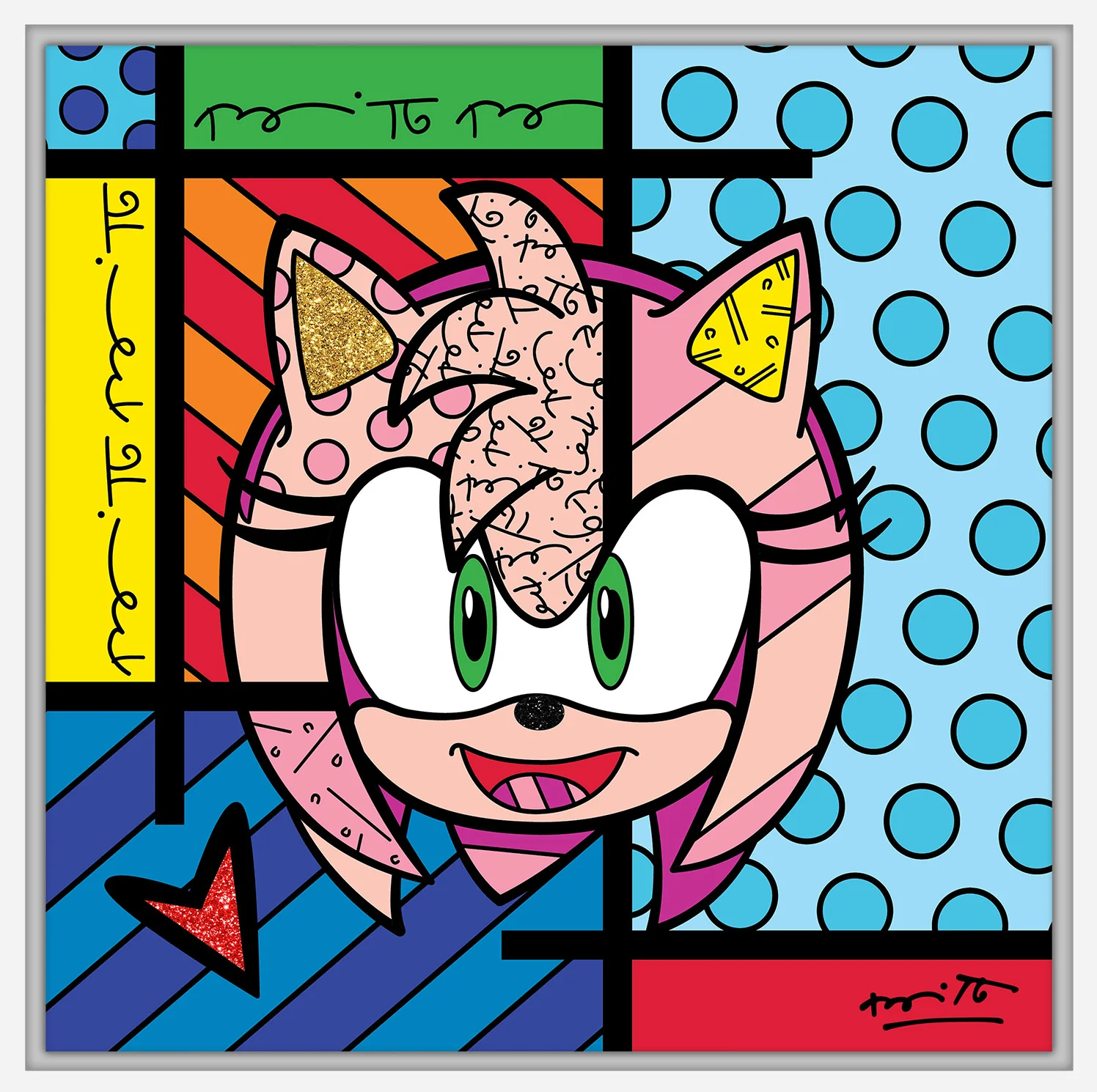 Amy Rose - Sega By Britto - Limited Edition Print - Image 13