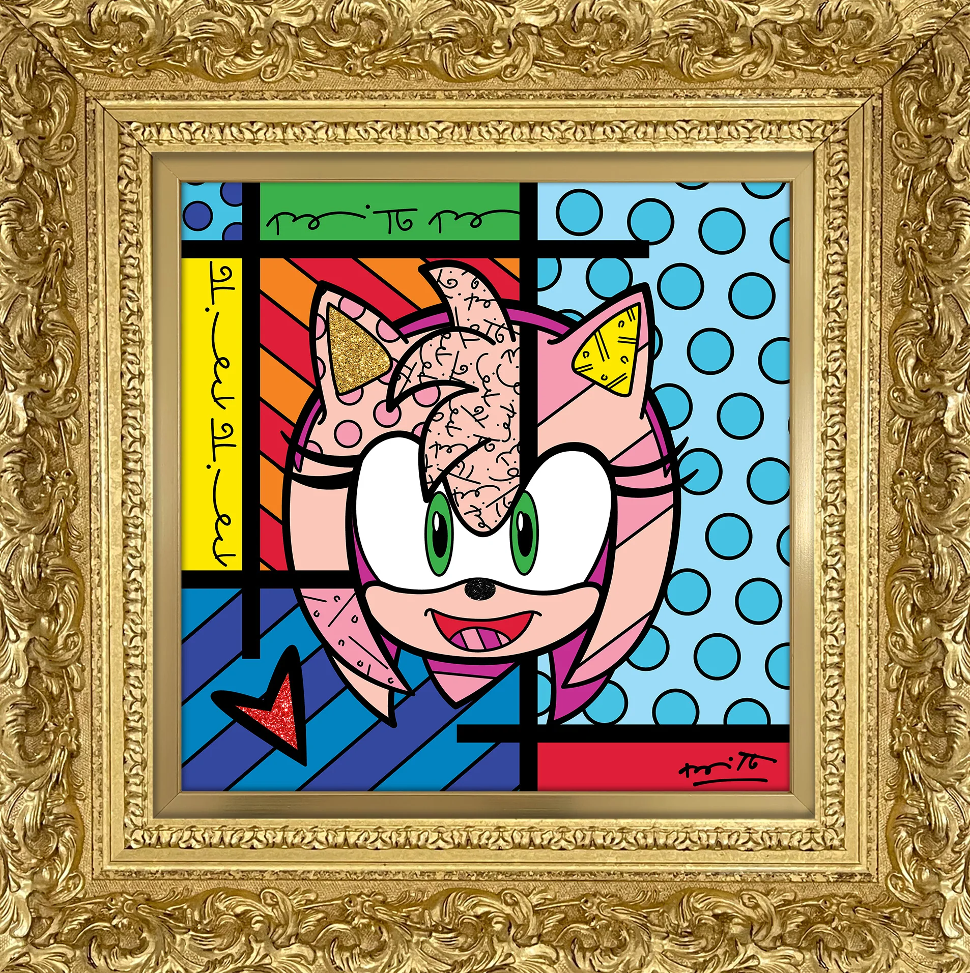 Amy Rose - Sega By Britto - Limited Edition Print - Image 4