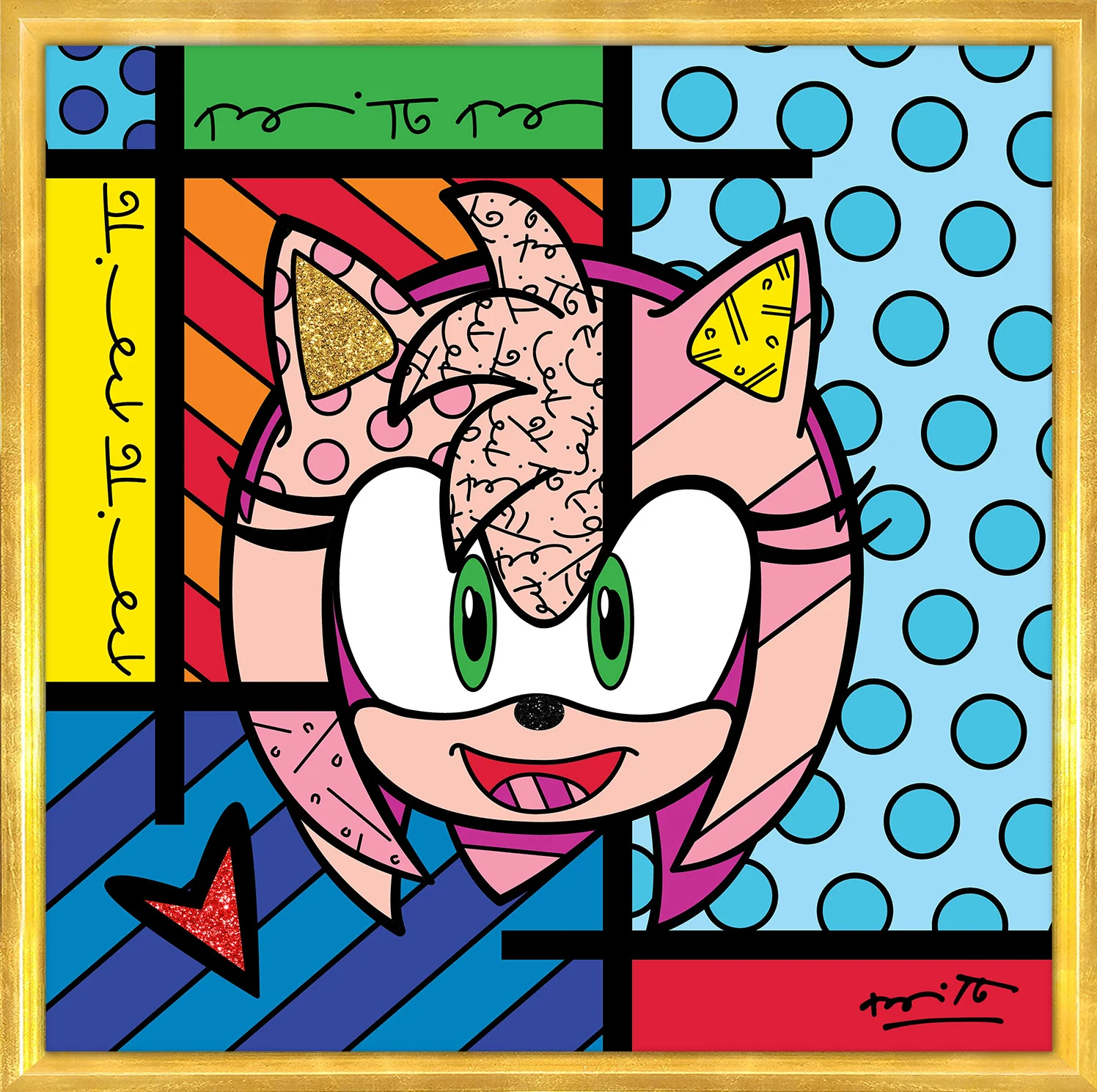 Amy Rose - Sega By Britto - Limited Edition Print - Image 7
