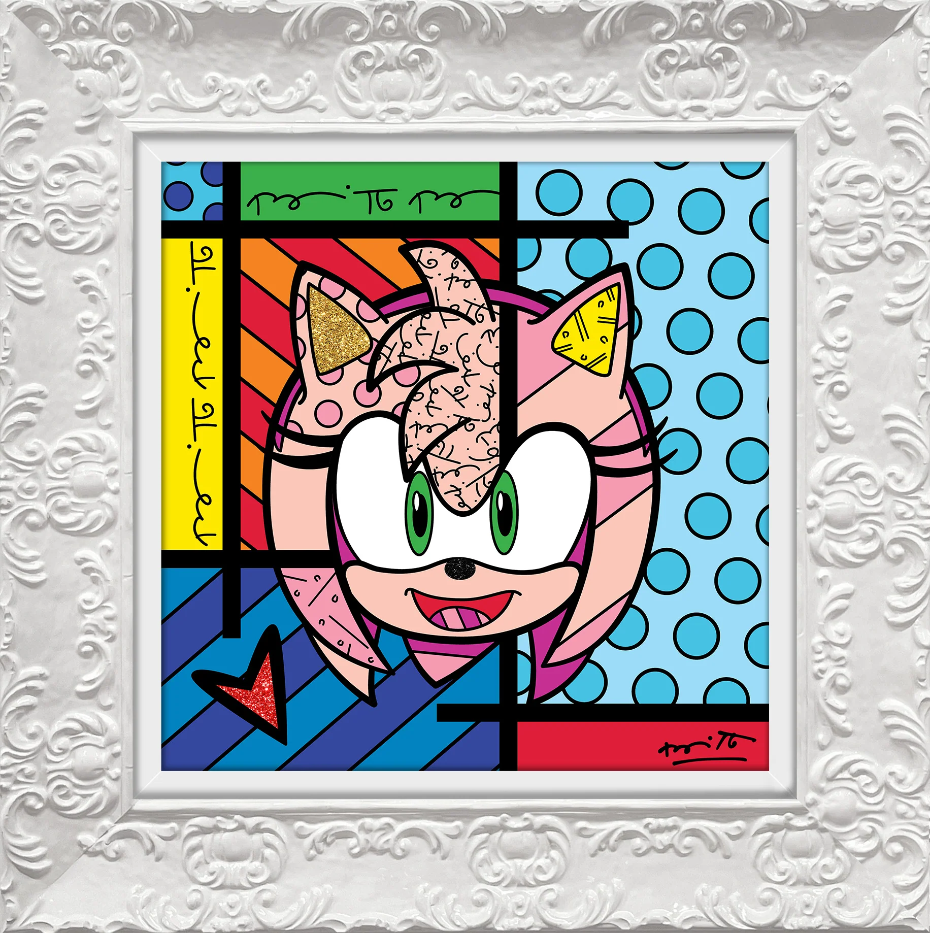 Amy Rose - Sega By Britto - Limited Edition Print - Image 8