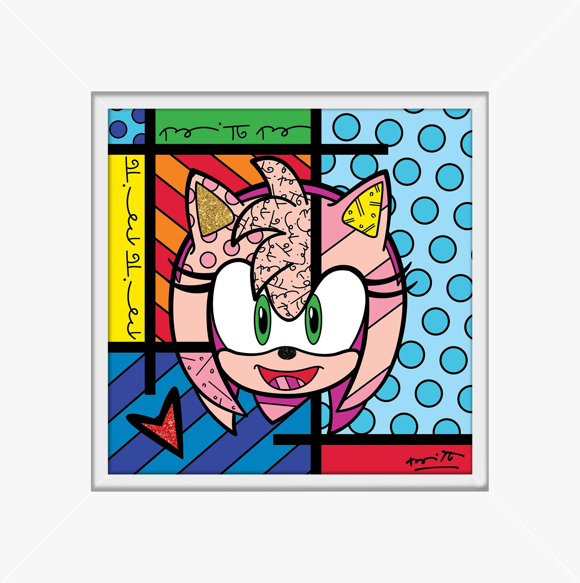 Amy Rose - Sega By Britto - Limited Edition Print - Image 9
