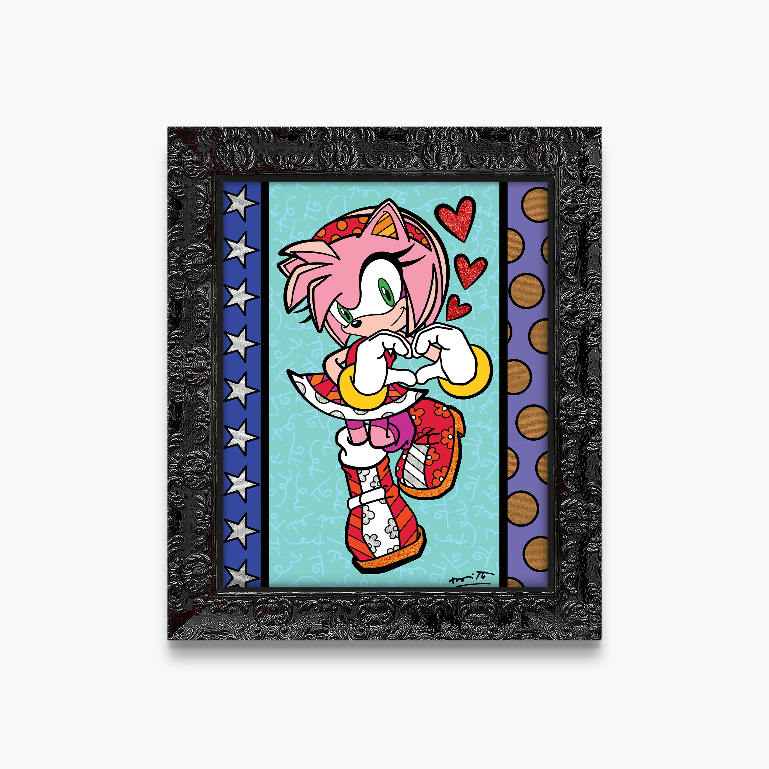 Amy Rose Love - Sega By Britto - Limited Edition Print - Image 10