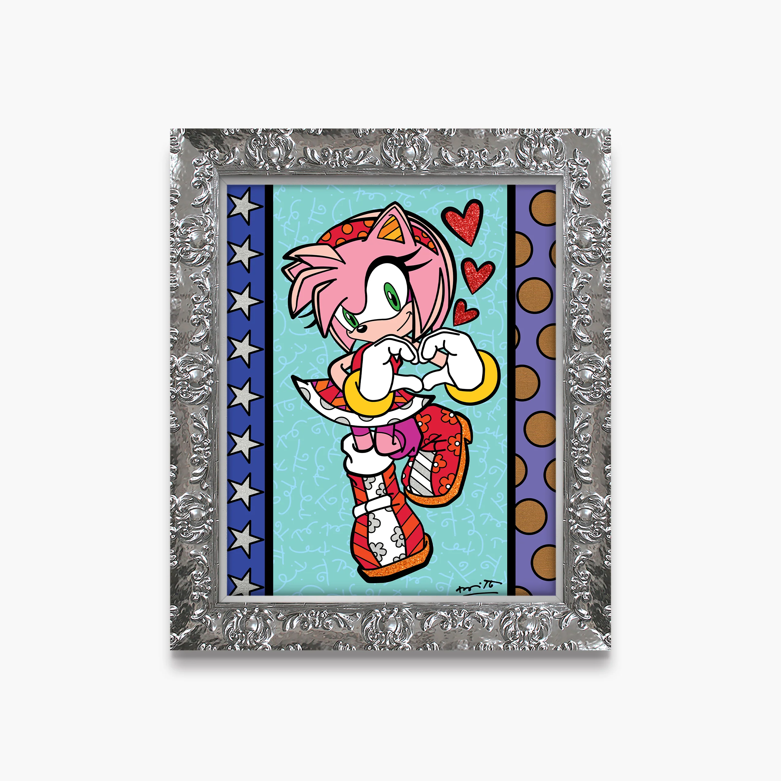 Amy Rose Love - Sega By Britto - Limited Edition Print - Image 12
