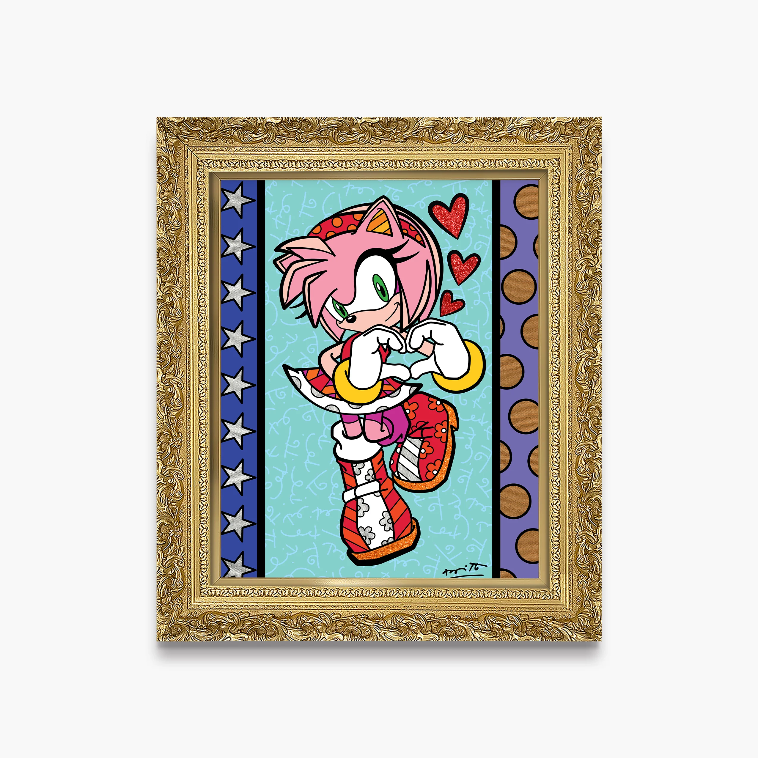 Amy Rose Love - Sega By Britto - Limited Edition Print - Image 13