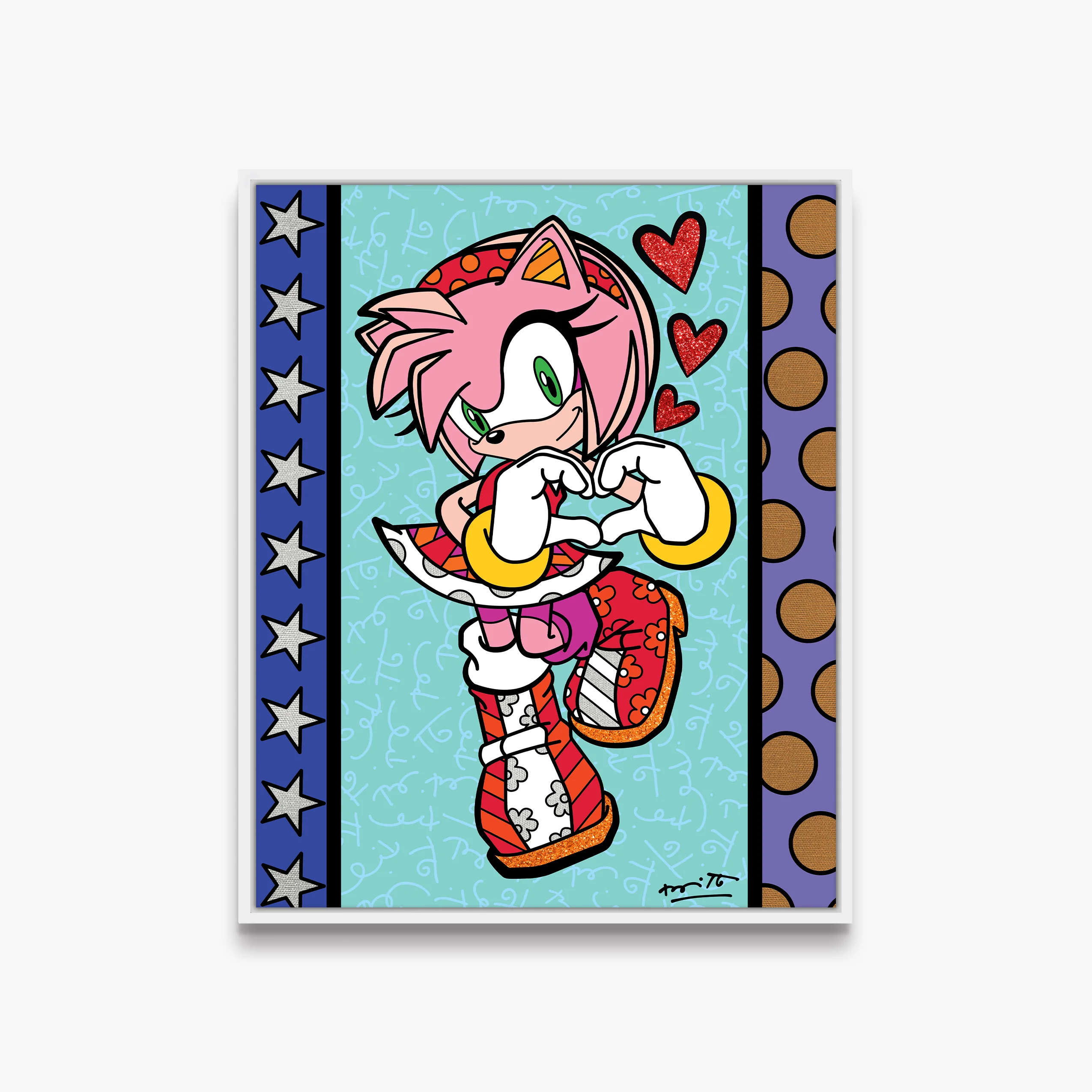 Amy Rose Love - Sega By Britto - Limited Edition Print - Image 20