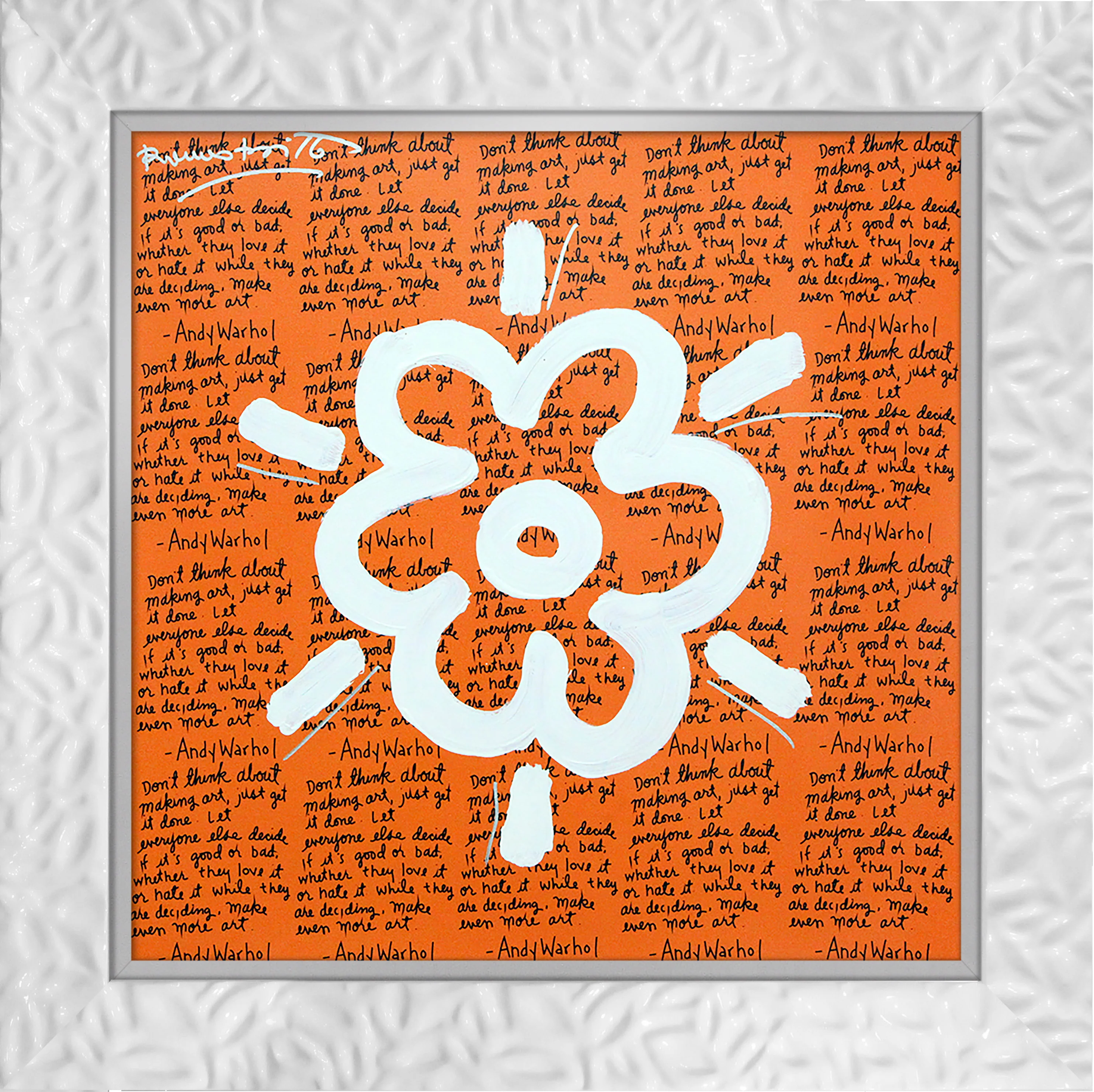 ANDY'S FLOWER - Mixed Media Original - Image 17
