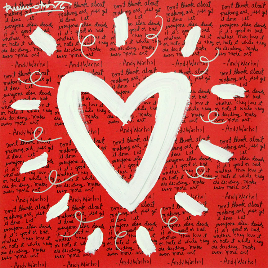 Andy's Heart - Mixed Media Original