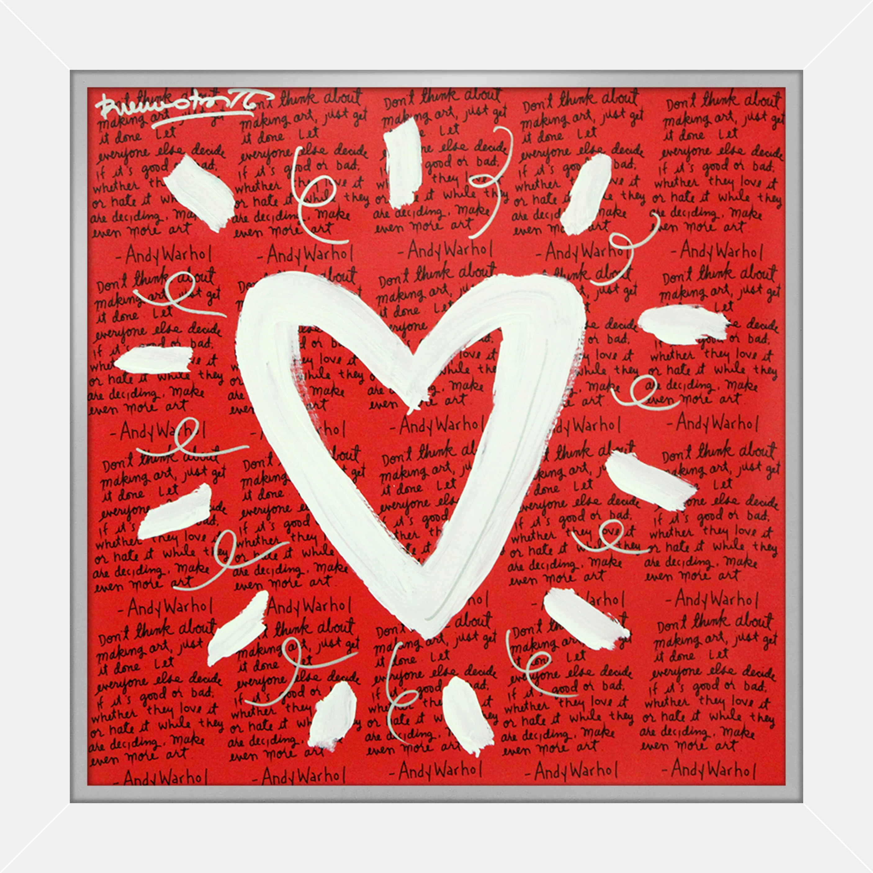 Andy's Heart - Mixed Media Original - Image 7