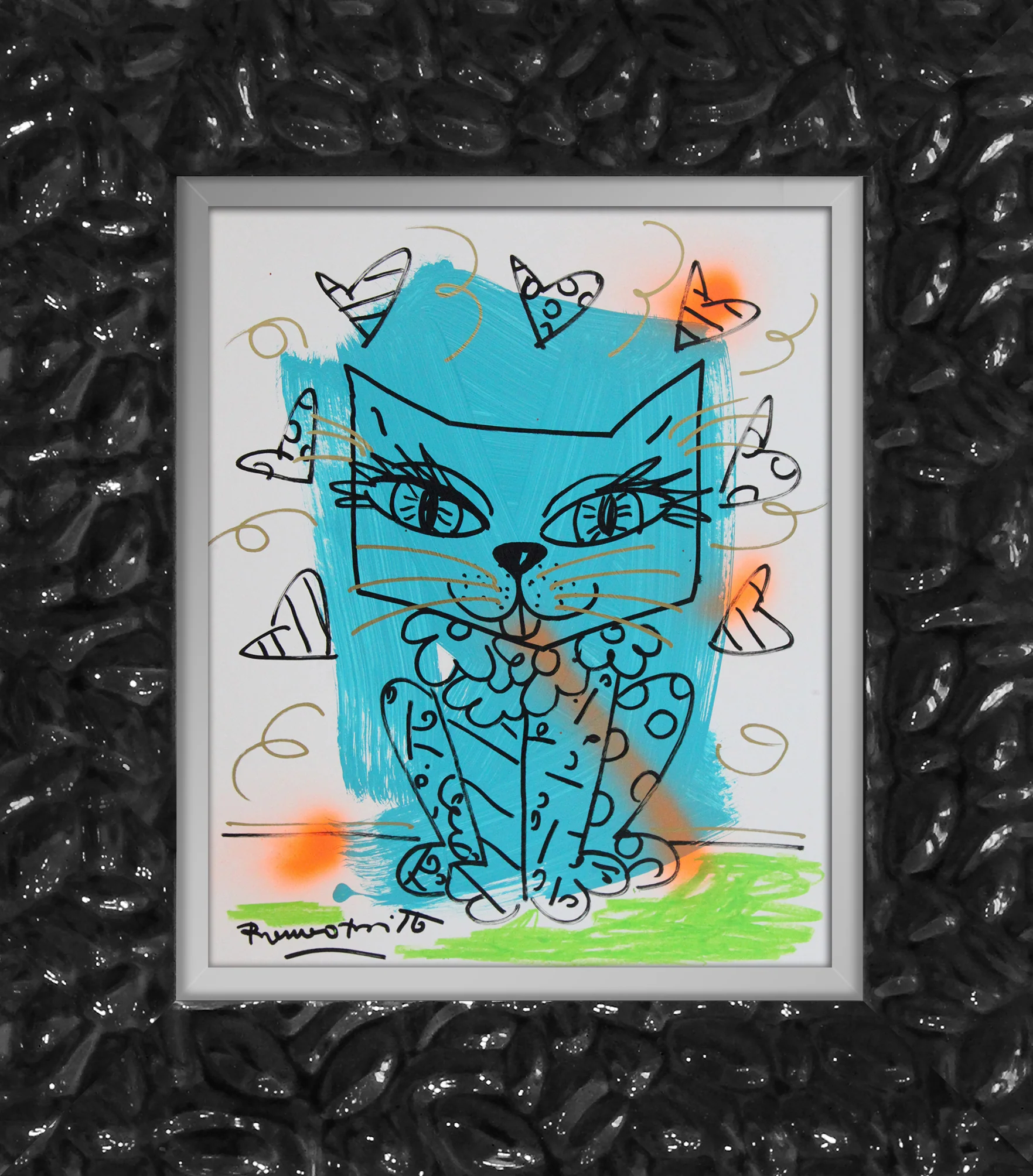 AQUA CAT -  Original Drawing - Image 10