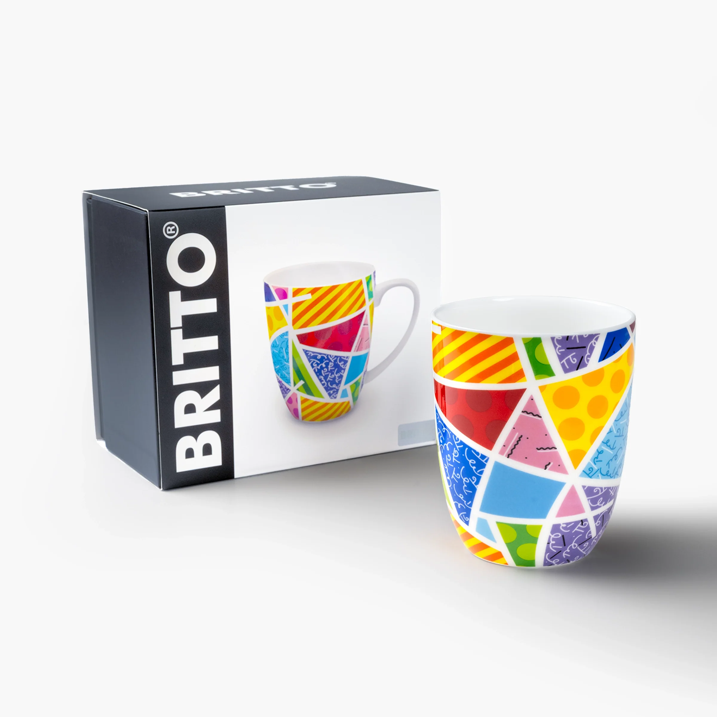 Baby Blue Landscape Britto Coffee Mug - Image 5