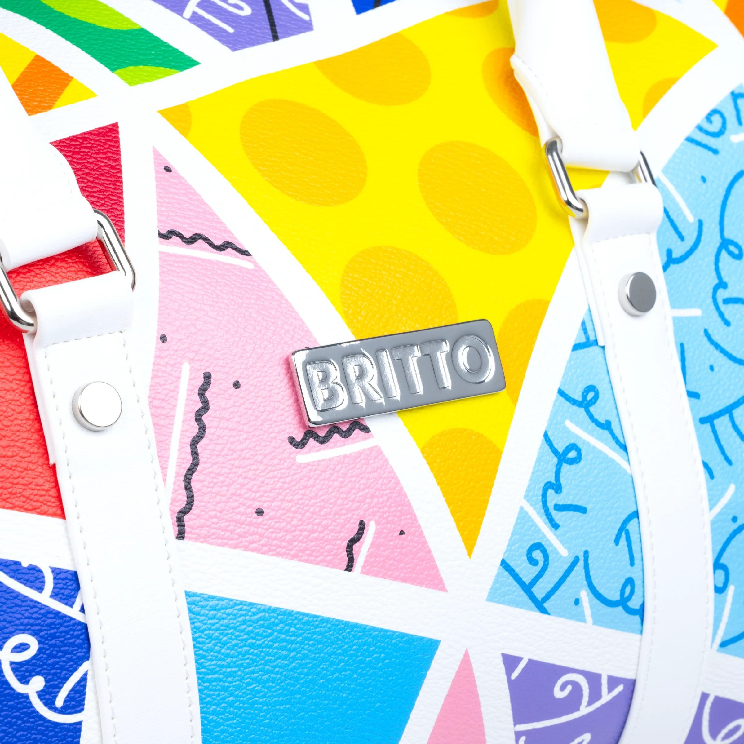 Baby Blue Landscape Britto Duffle Bag - Image 5