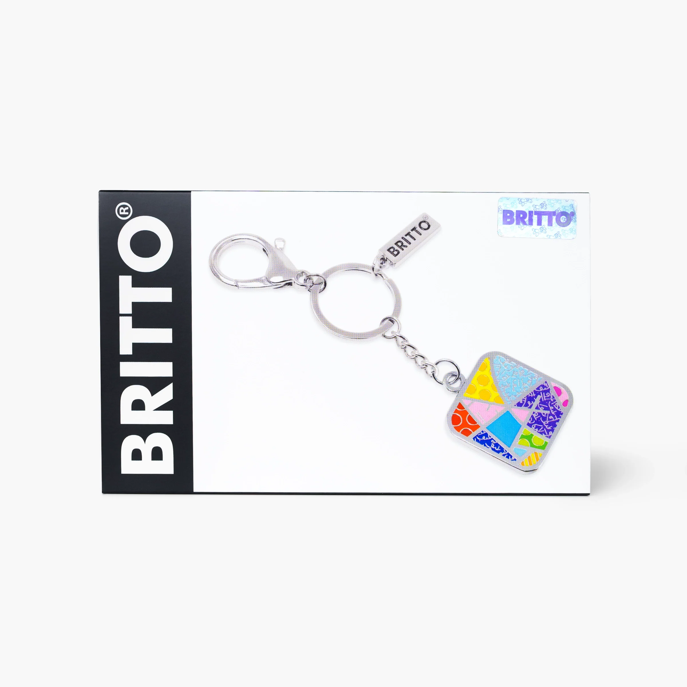 Baby Blue Landscape Britto Keychain & Bag Charm - Image 5