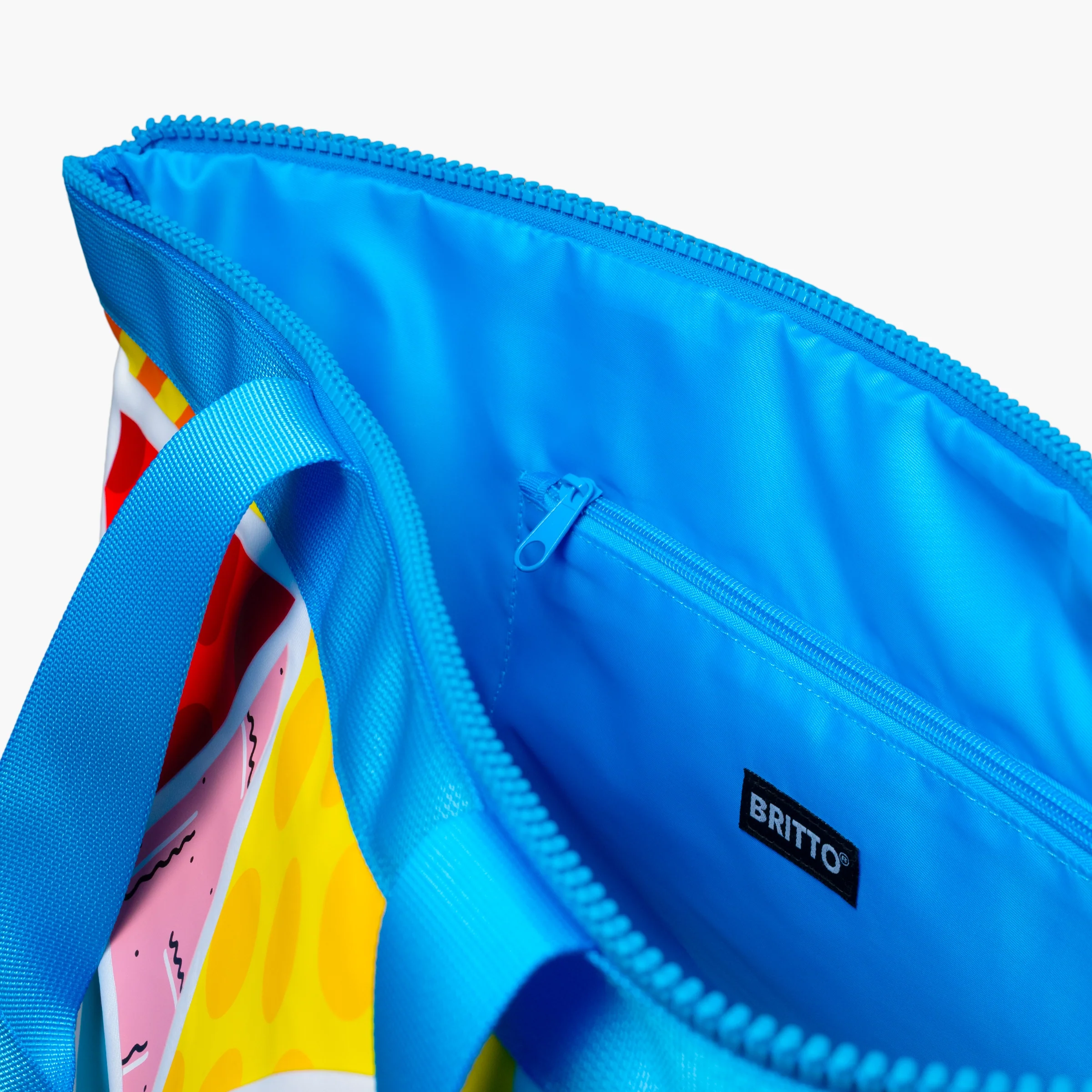Baby Blue Landscape Britto Tote Bag - Image 5
