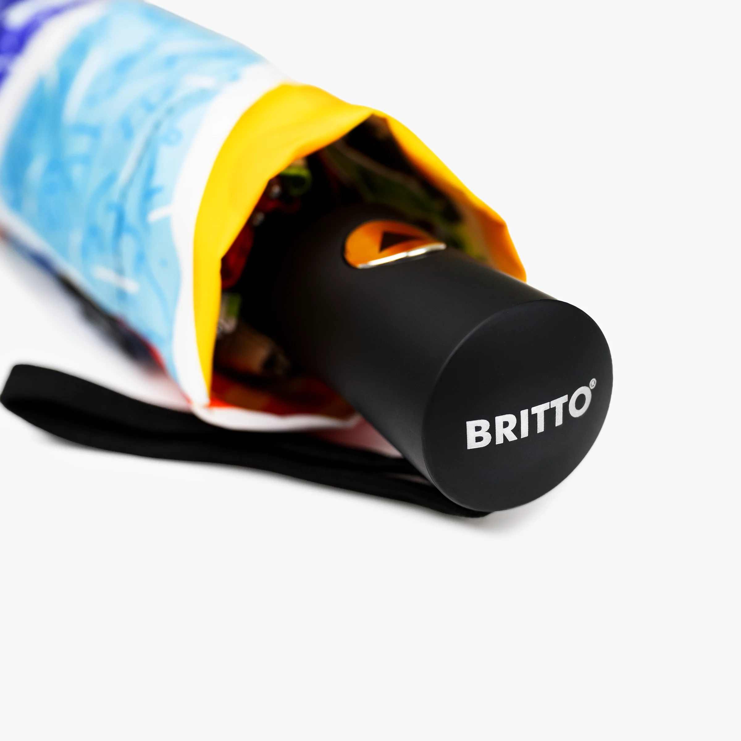 Baby Blue Landscape Britto Umbrella - Image 5