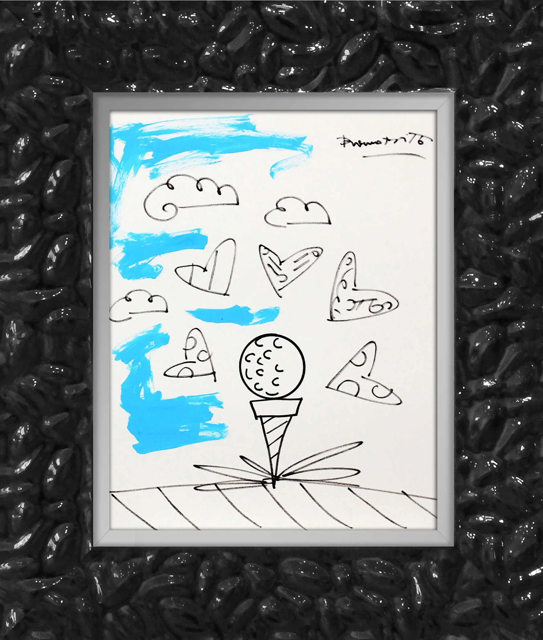 BABY BLUE TEE - Original Drawing - Image 10