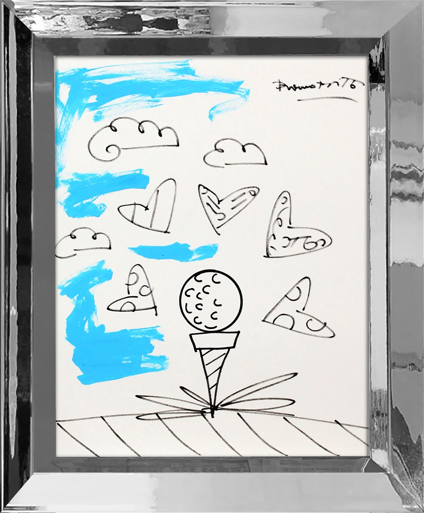 BABY BLUE TEE - Original Drawing - Image 11