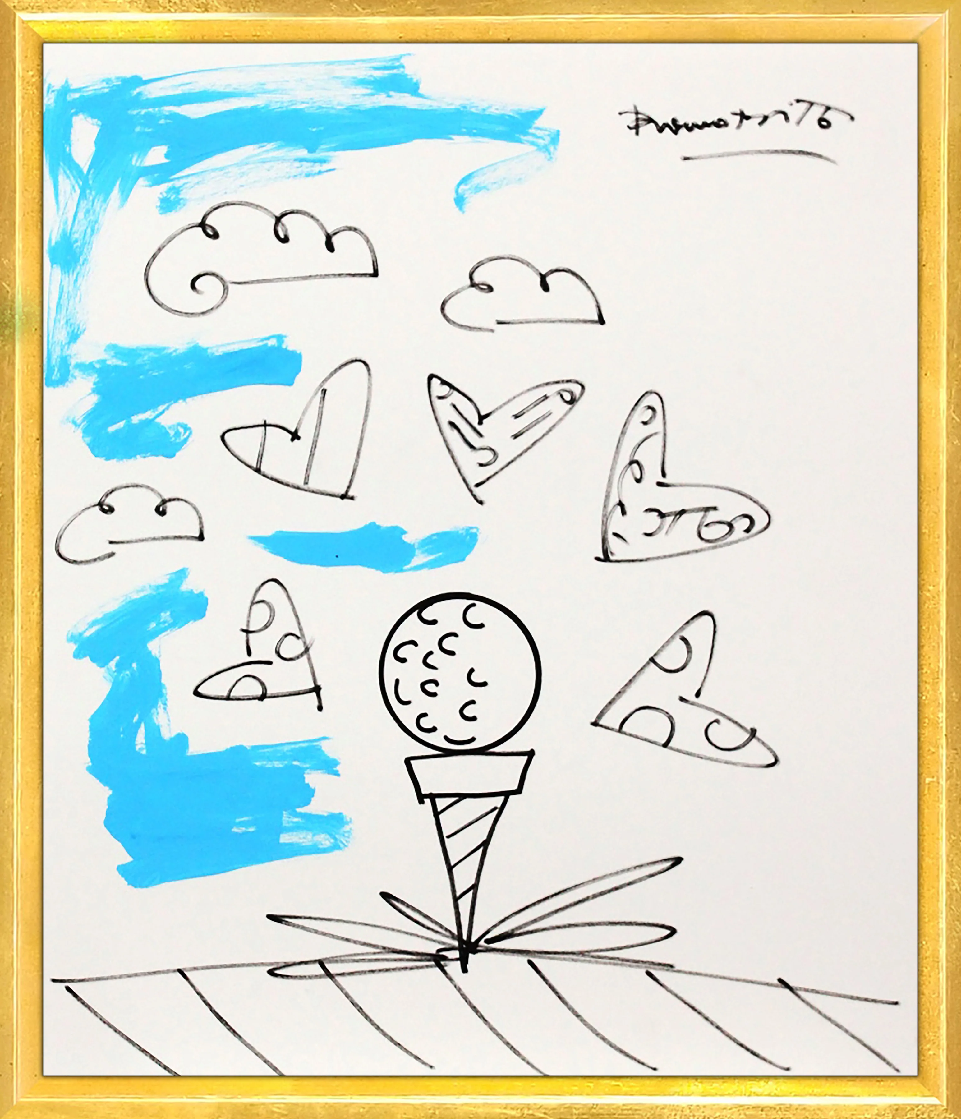 BABY BLUE TEE - Original Drawing - Image 12