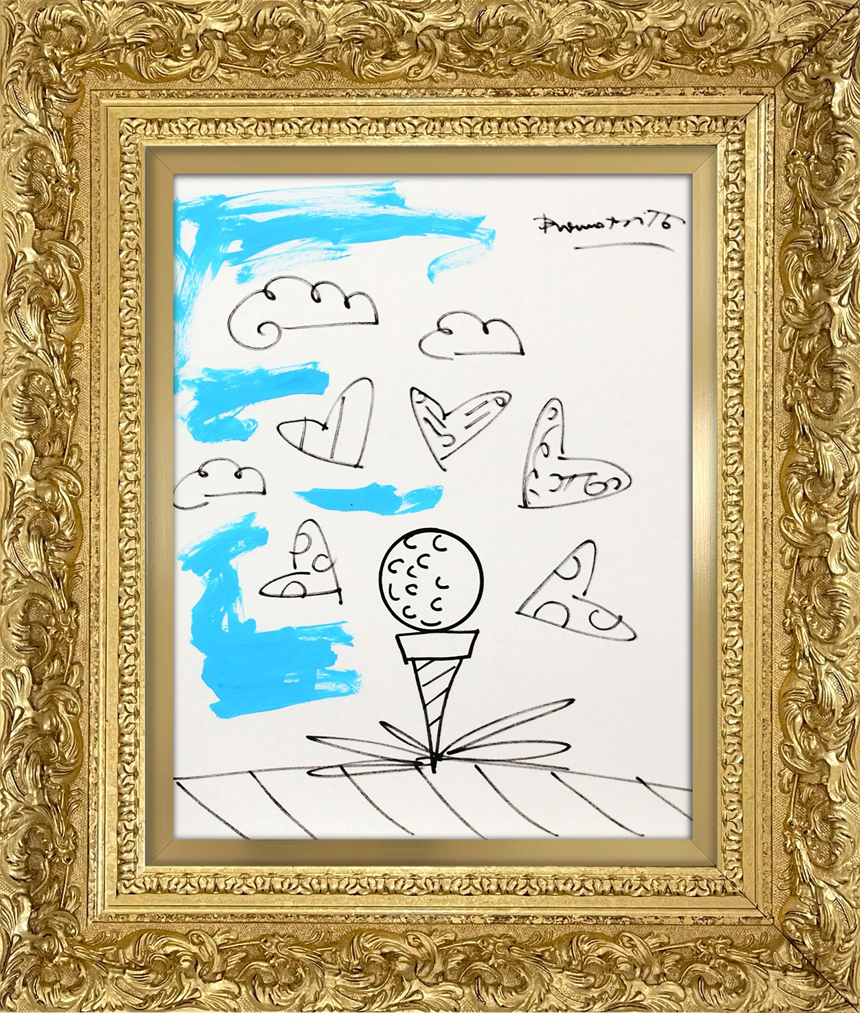 BABY BLUE TEE - Original Drawing - Image 13