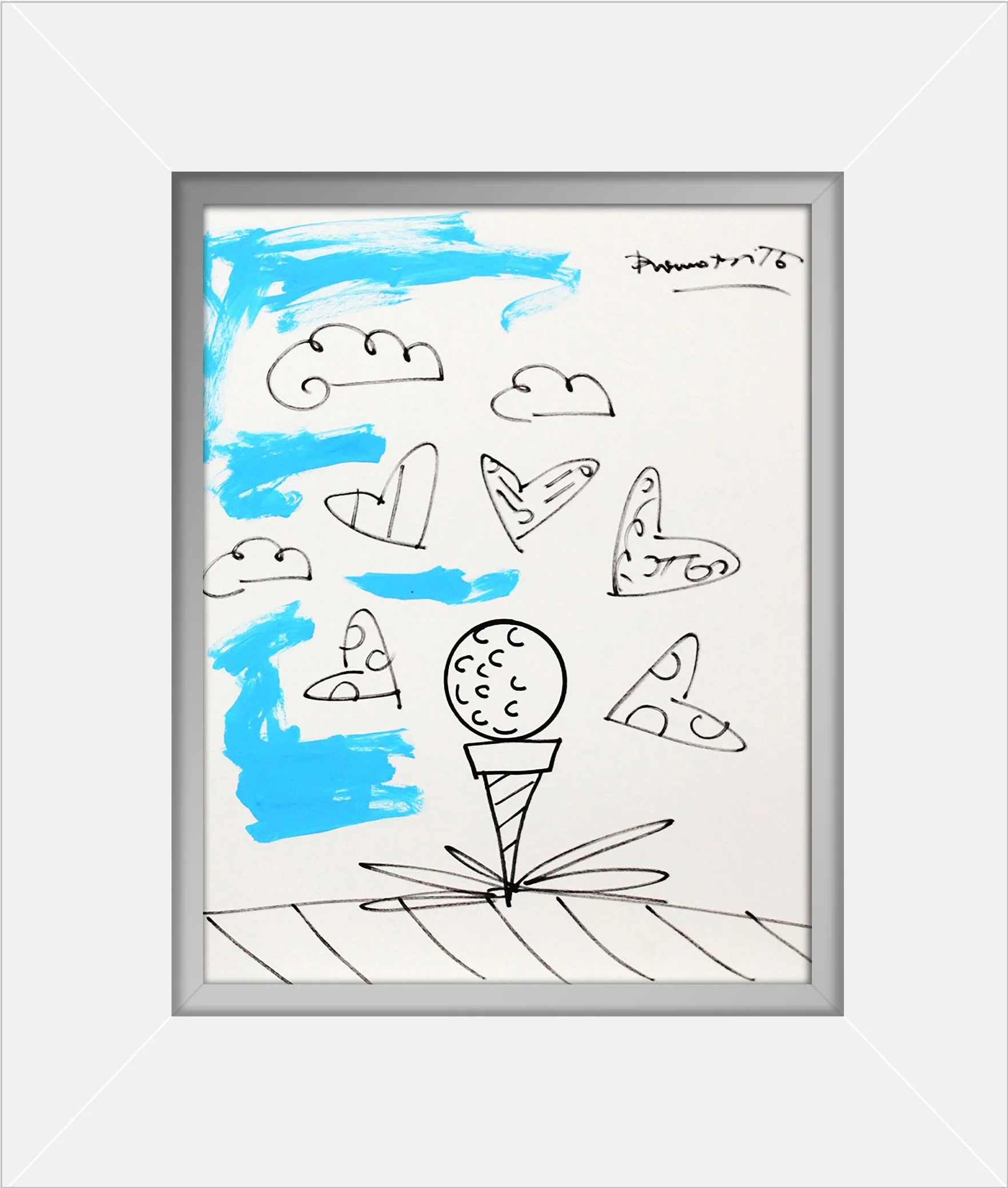 BABY BLUE TEE - Original Drawing - Image 16