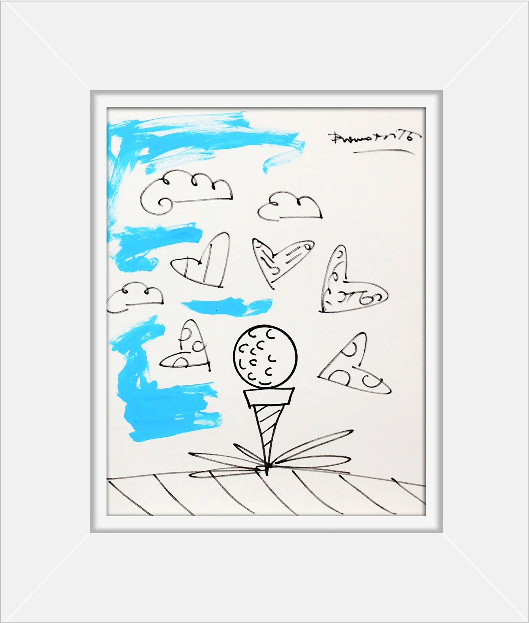 BABY BLUE TEE - Original Drawing - Image 17