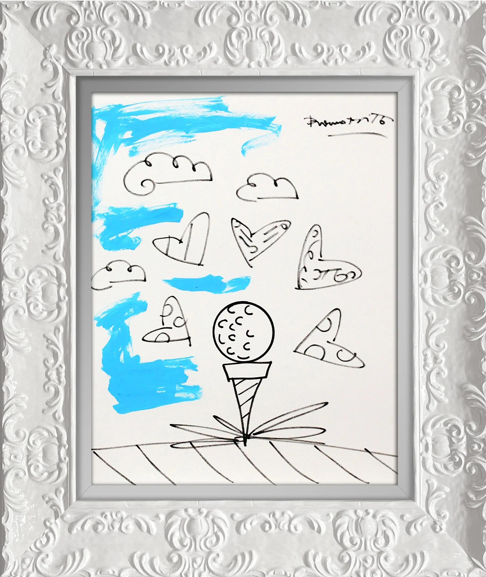 BABY BLUE TEE - Original Drawing - Image 18