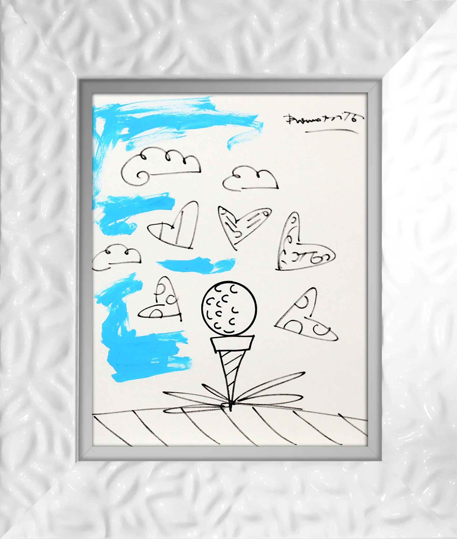 BABY BLUE TEE - Original Drawing - Image 20