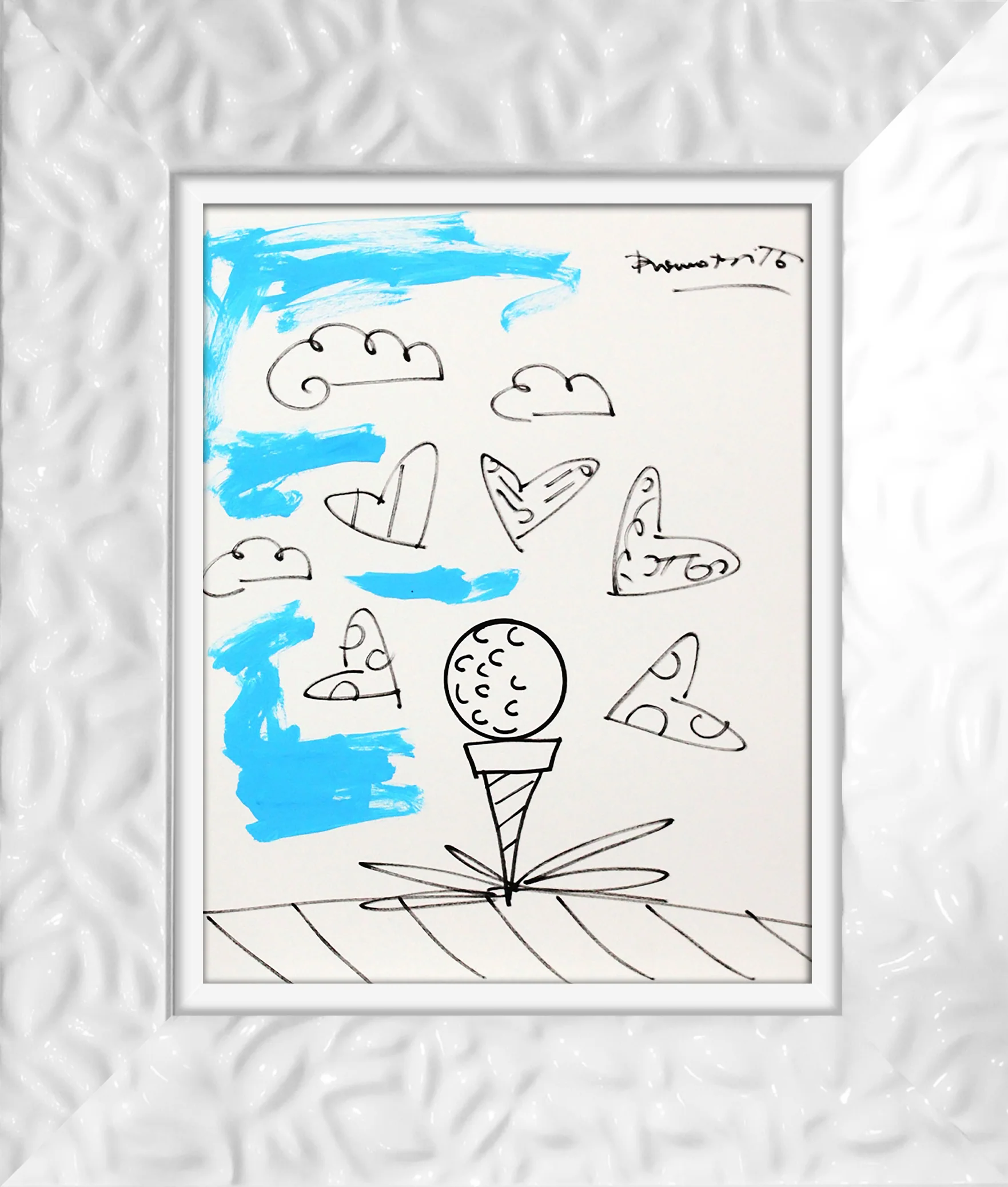 BABY BLUE TEE - Original Drawing - Image 21