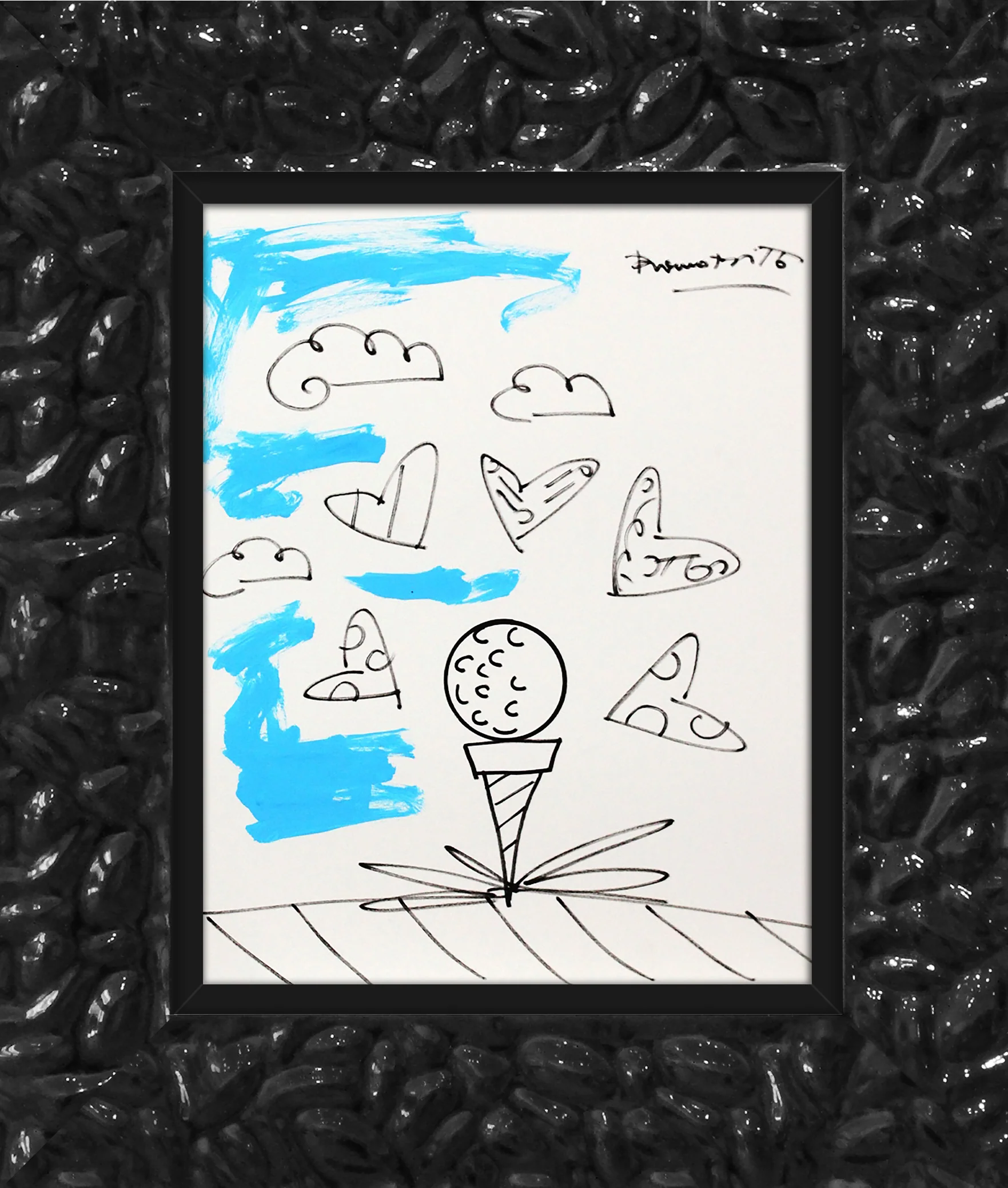 BABY BLUE TEE - Original Drawing - Image 9
