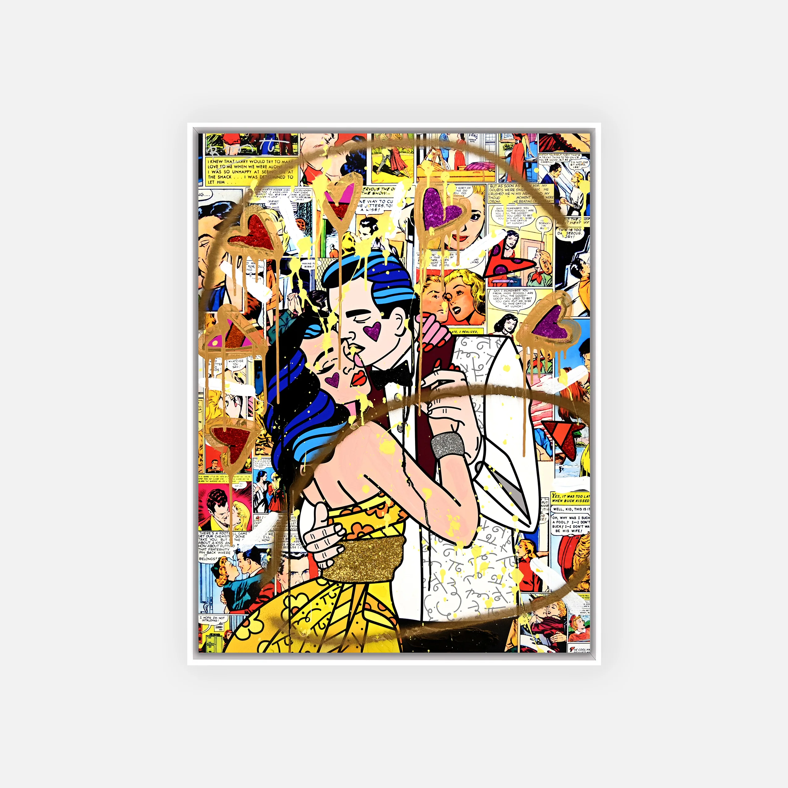 Beautiful Couple - Mixed Media Original - Image 4