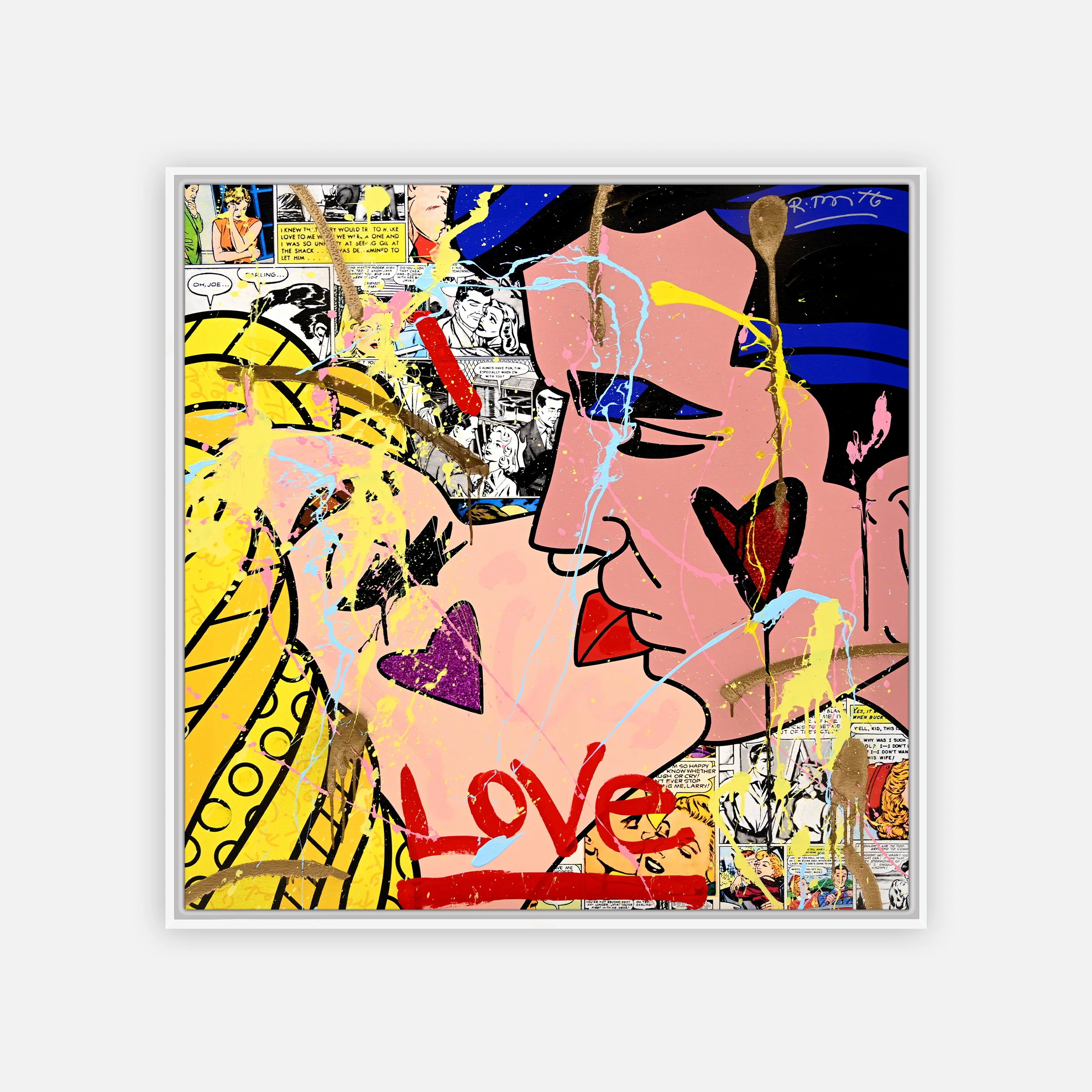Beijos - Mixed Media Original - Image 3