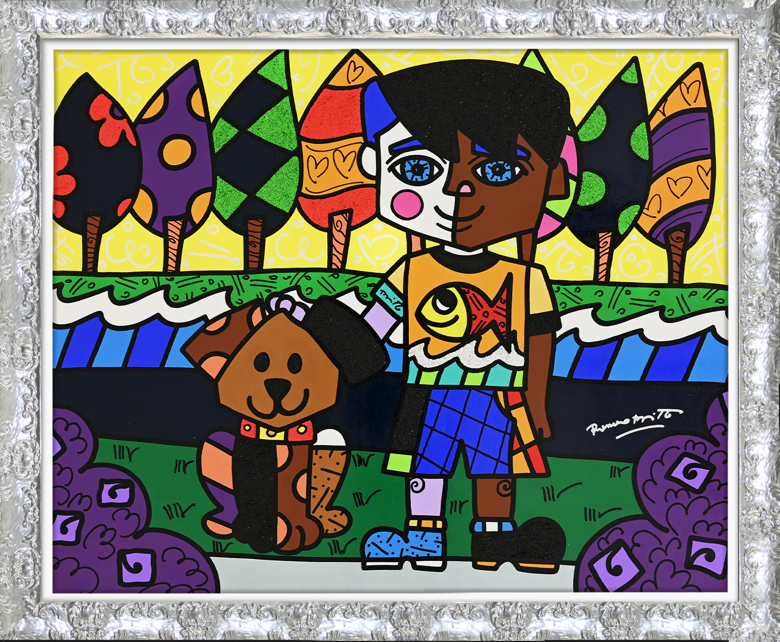 BEST PALS -  Original Painting - Image 10