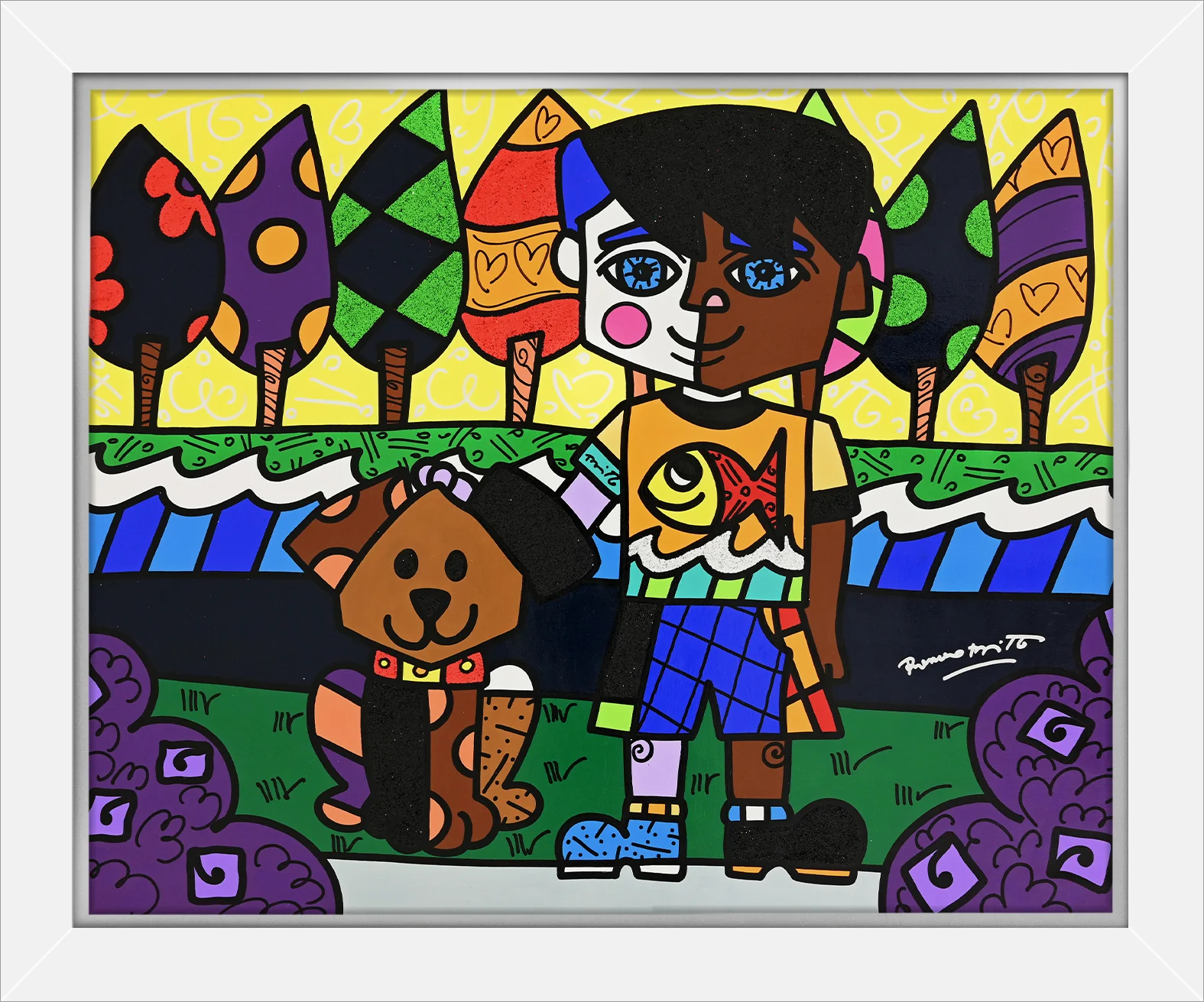 BEST PALS -  Original Painting - Image 11