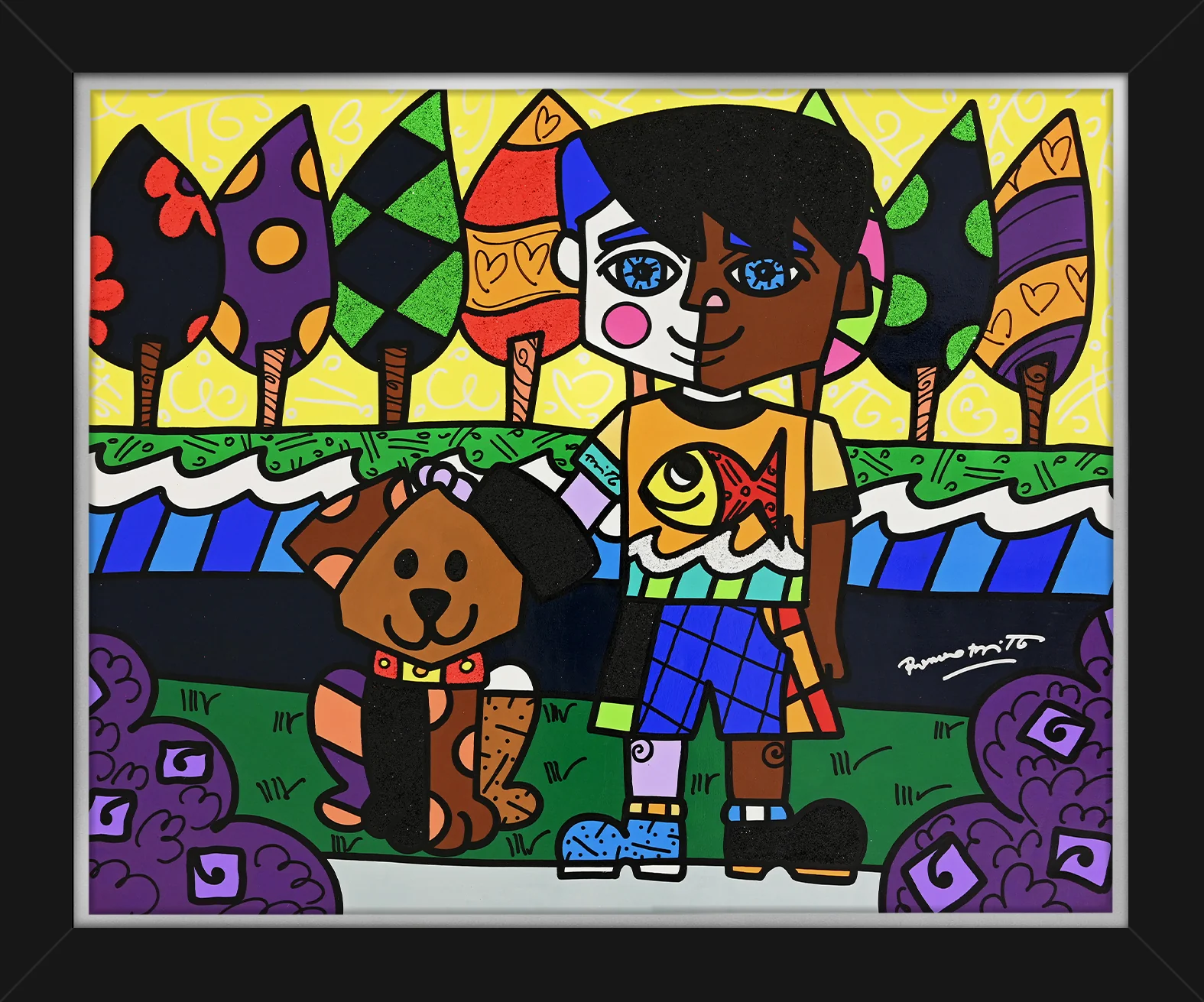 BEST PALS -  Original Painting - Image 3