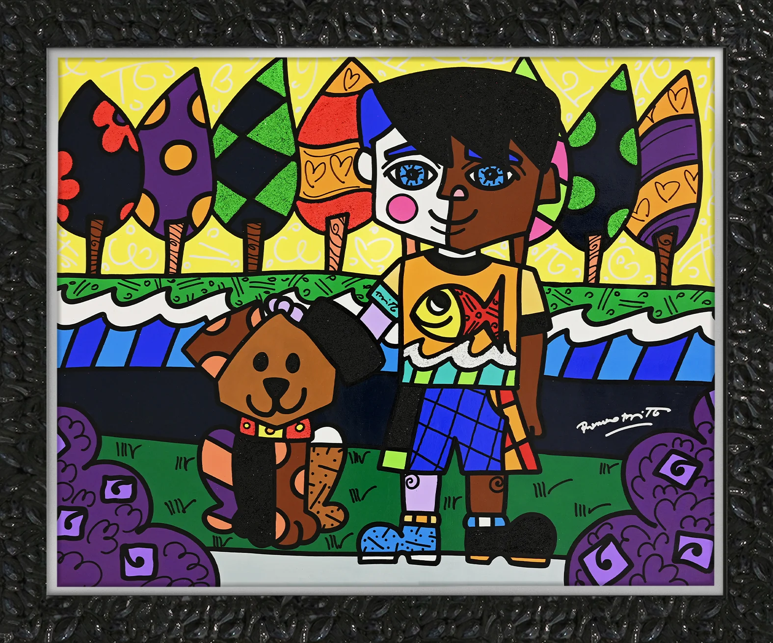 BEST PALS -  Original Painting - Image 7