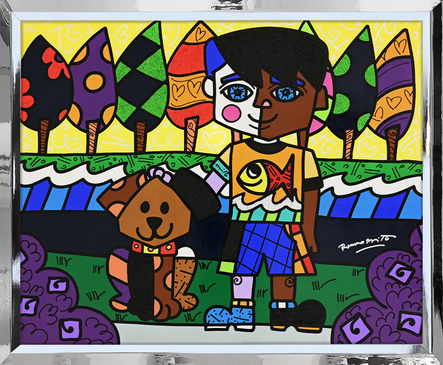 BEST PALS -  Original Painting - Image 8