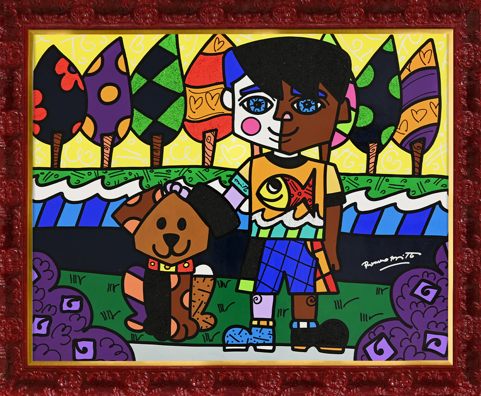 BEST PALS -  Original Painting - Image 9