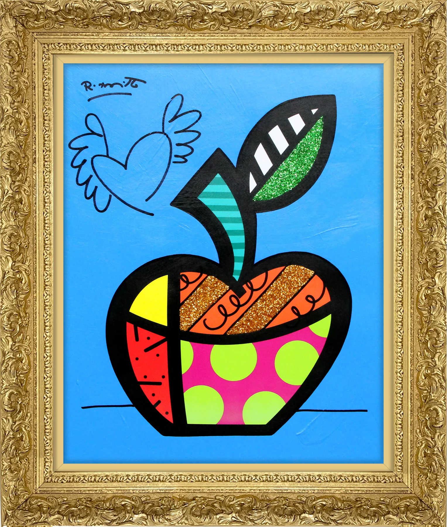 Blue Apple - Mixed Media Original - Image 11