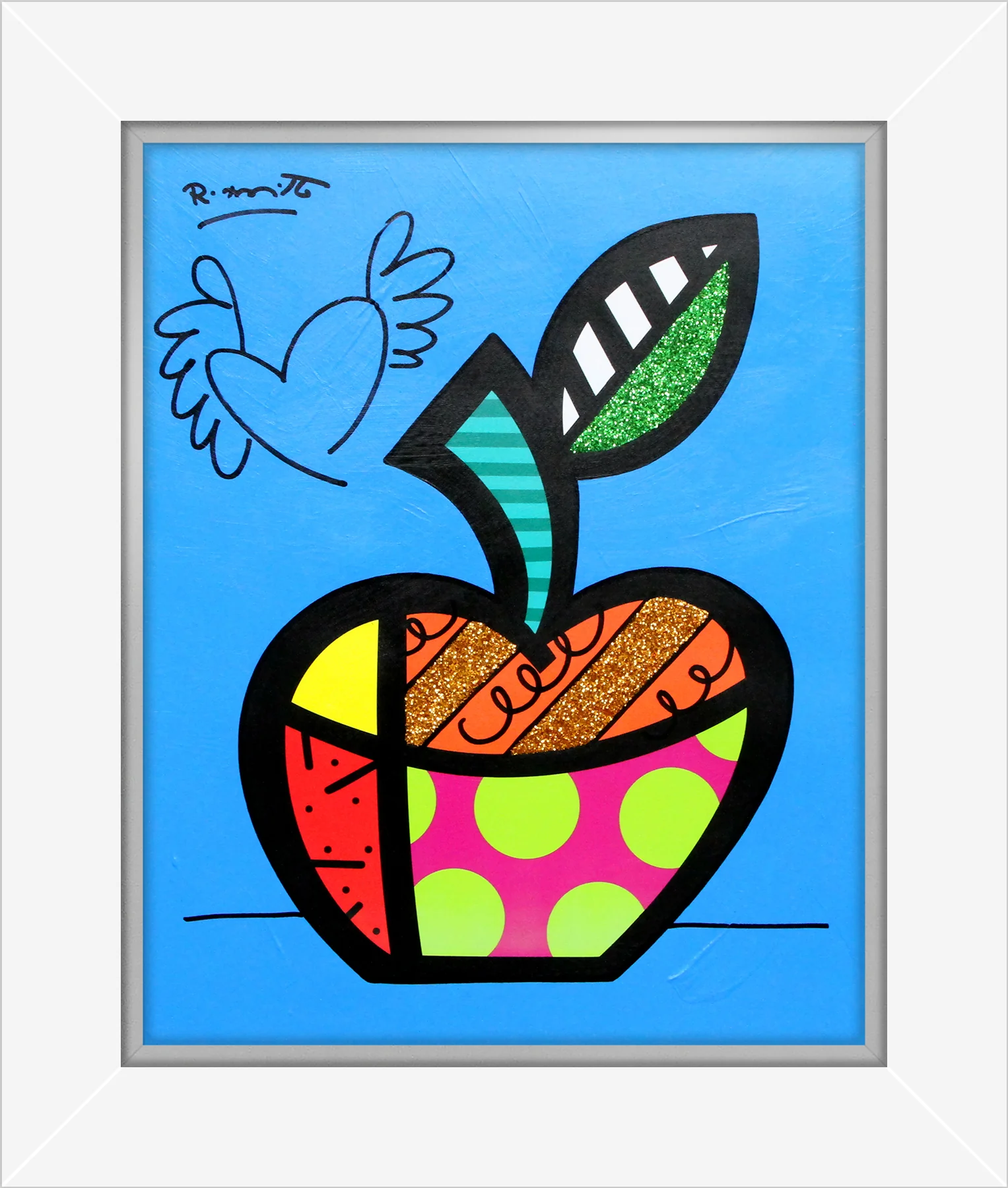 Blue Apple - Mixed Media Original - Image 13