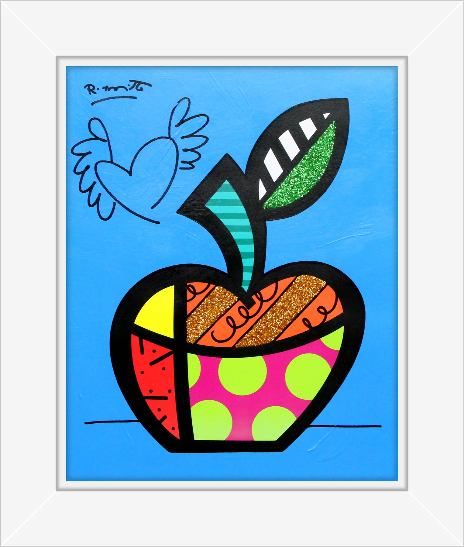 Blue Apple - Mixed Media Original - Image 14