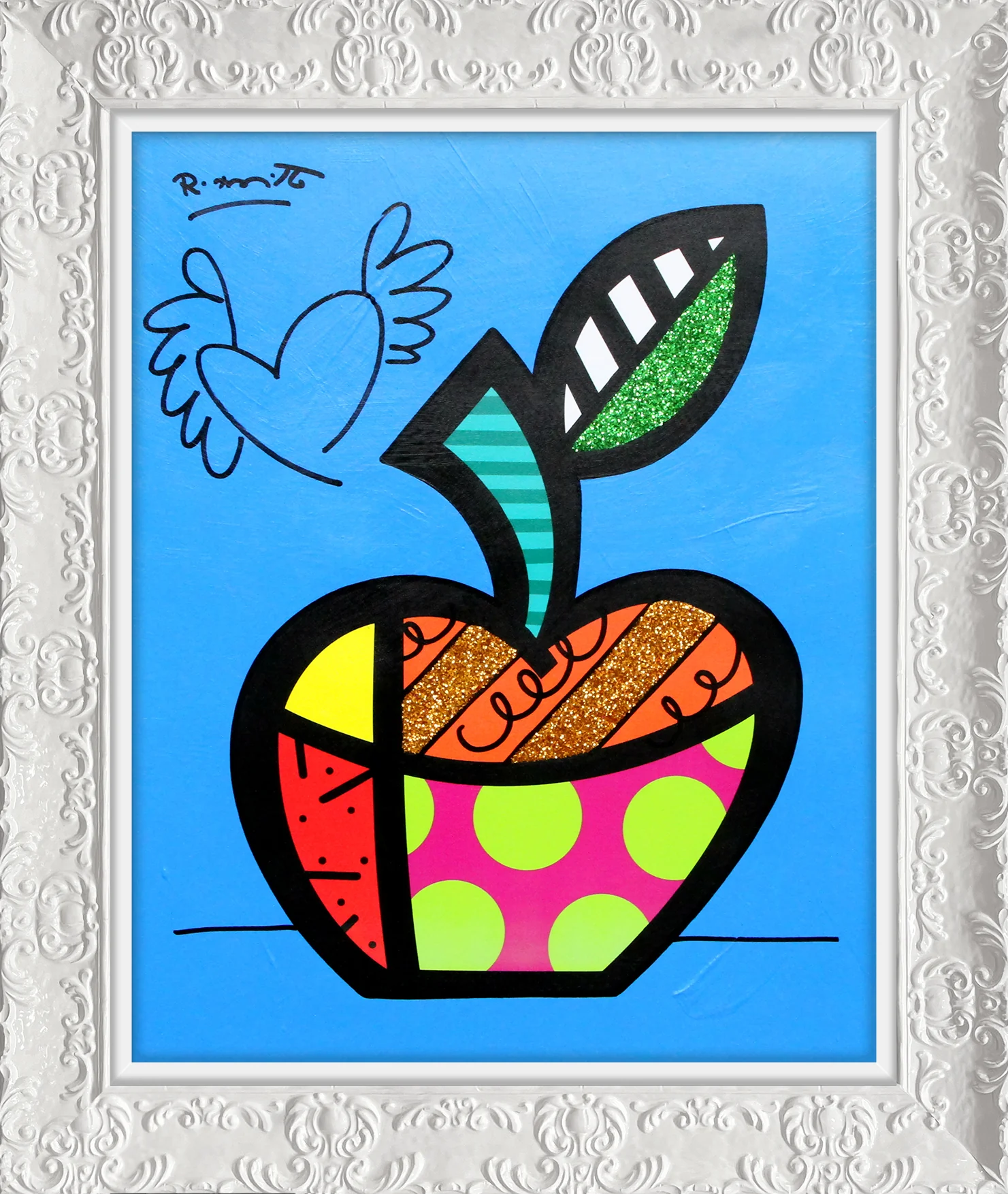 Blue Apple - Mixed Media Original - Image 16