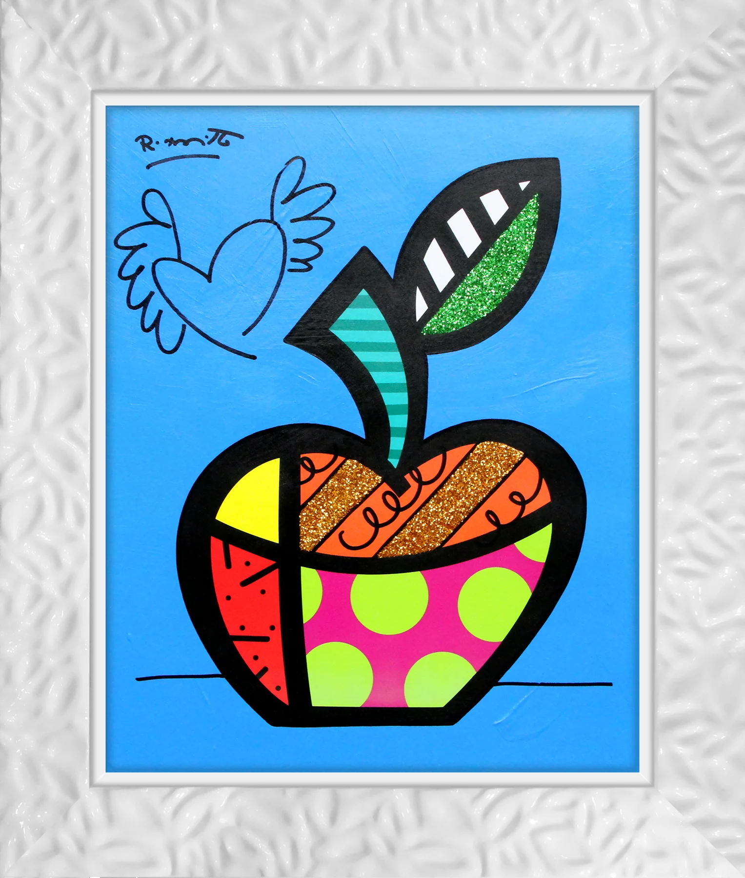 Blue Apple - Mixed Media Original - Image 18