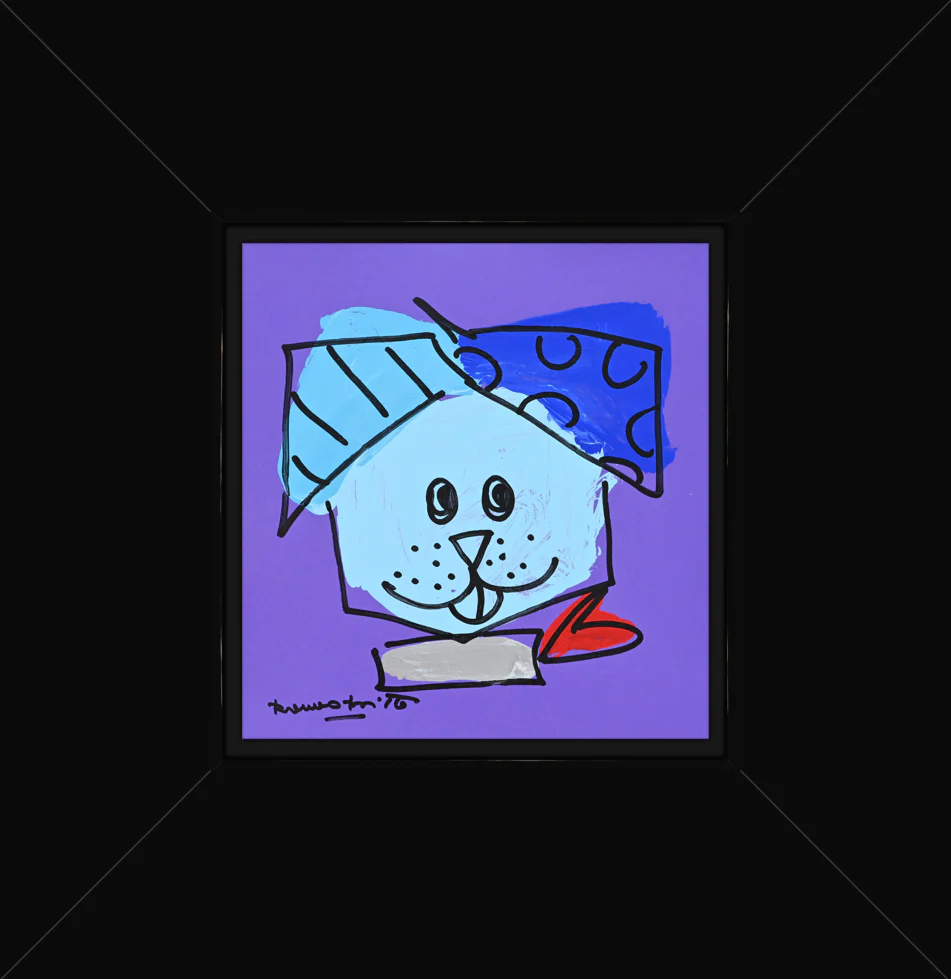 BLUE DOG - Original Drawing - Image 2