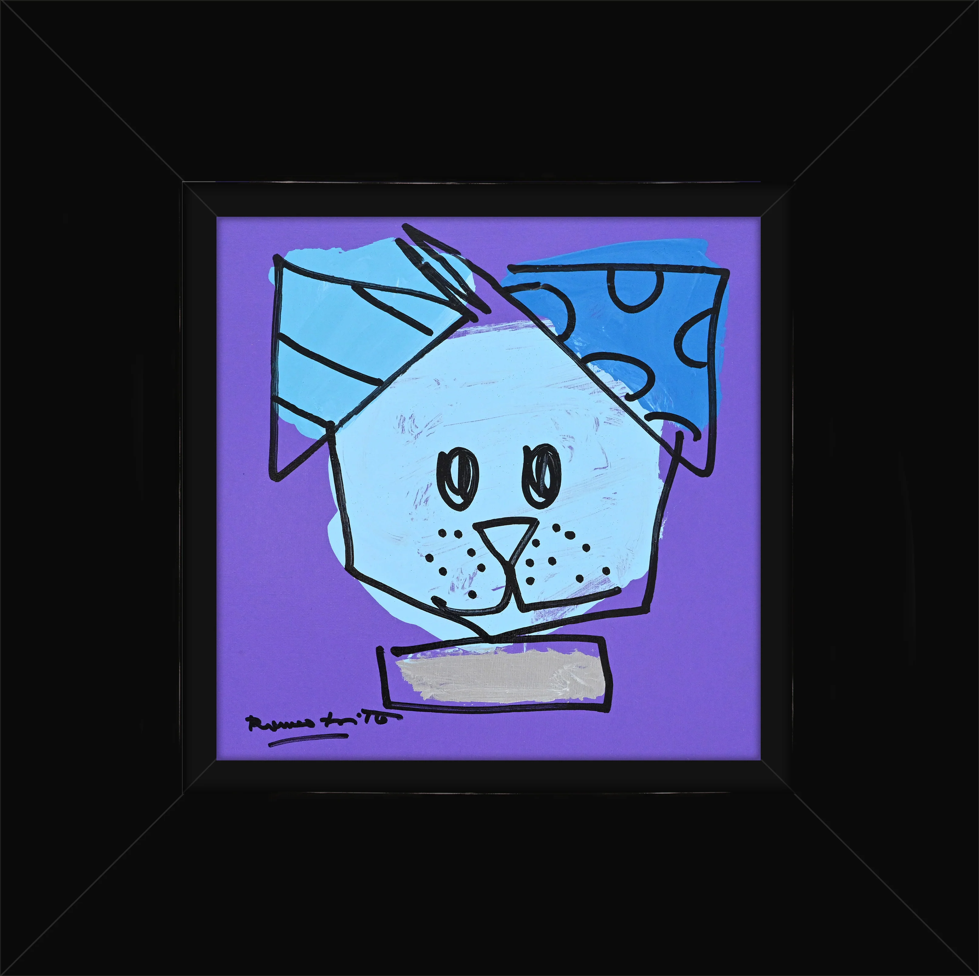 BLUE DOG - Original Drawing - Image 5